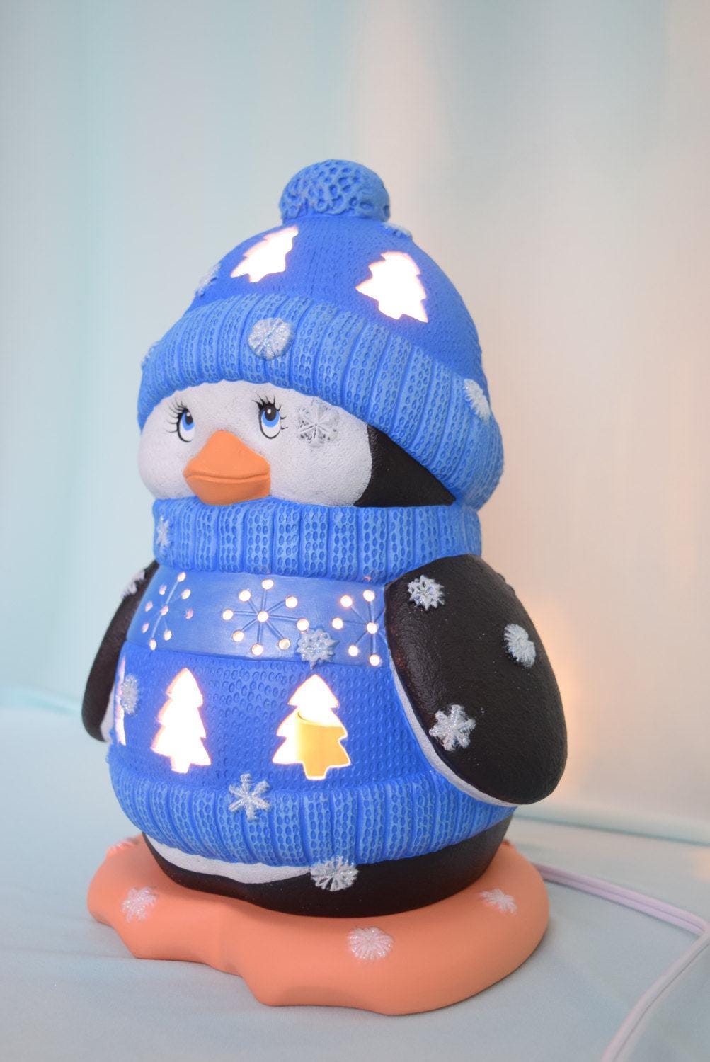 Holiday Penguin Light - Teresa&#39;s Ceramics
