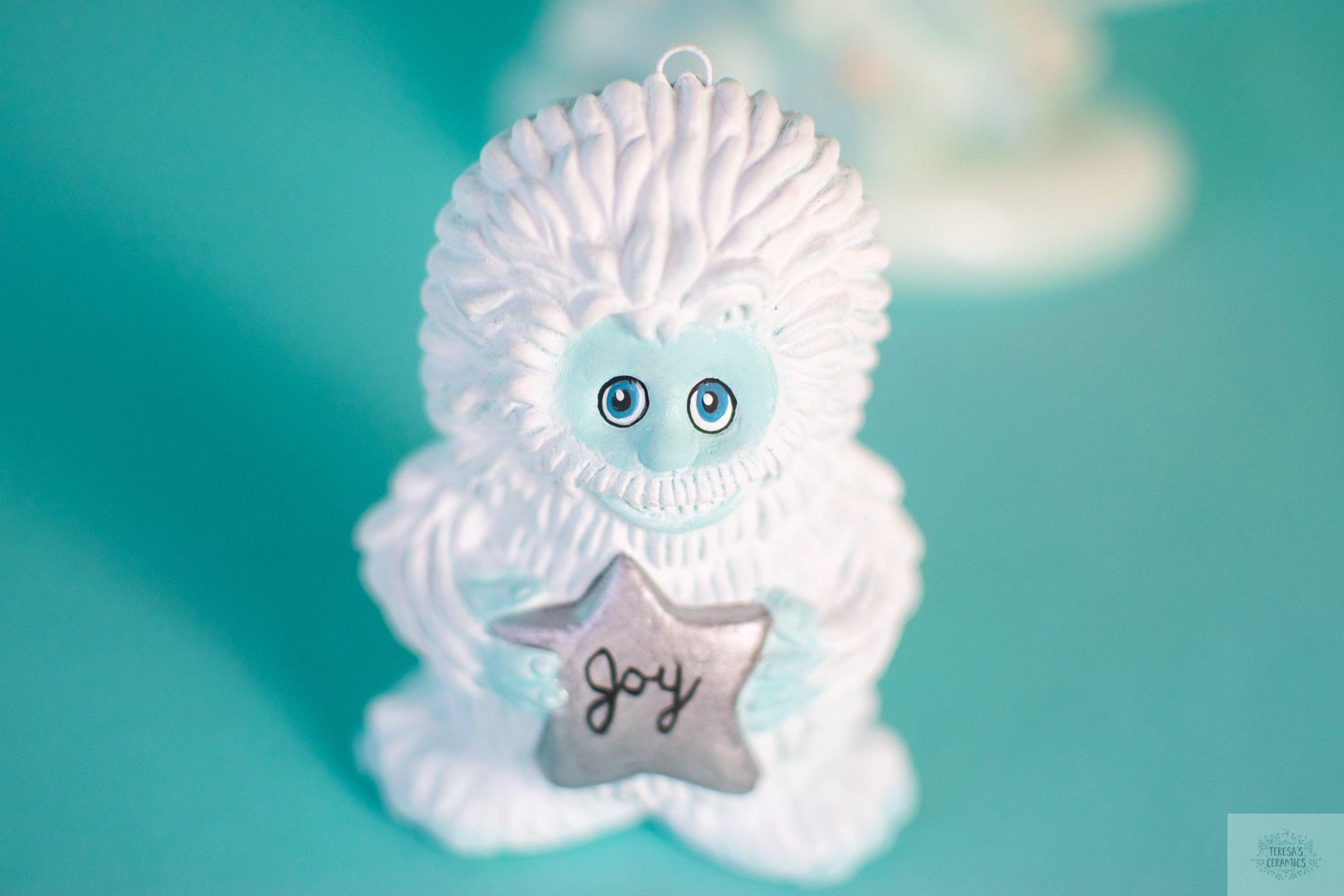 Yeti Ornament | Christmas Tree Ornament | Abdominal Snowman - Teresa&#39;s Ceramics
