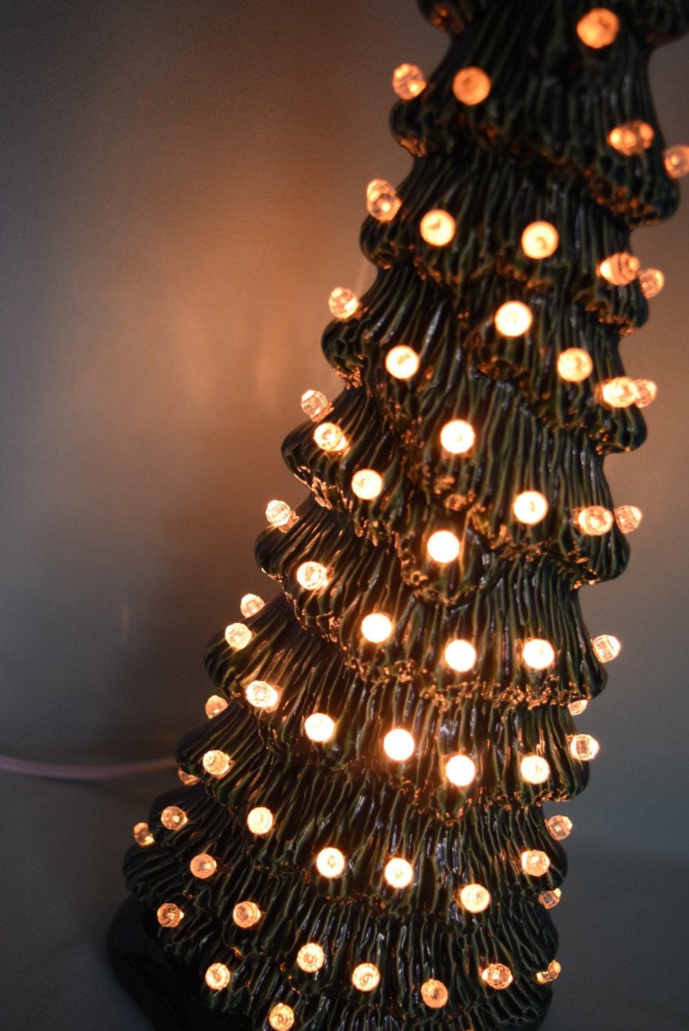 Ceramic Christmas tree | 16 inches | Slim Style - Teresa&#39;s Ceramics
