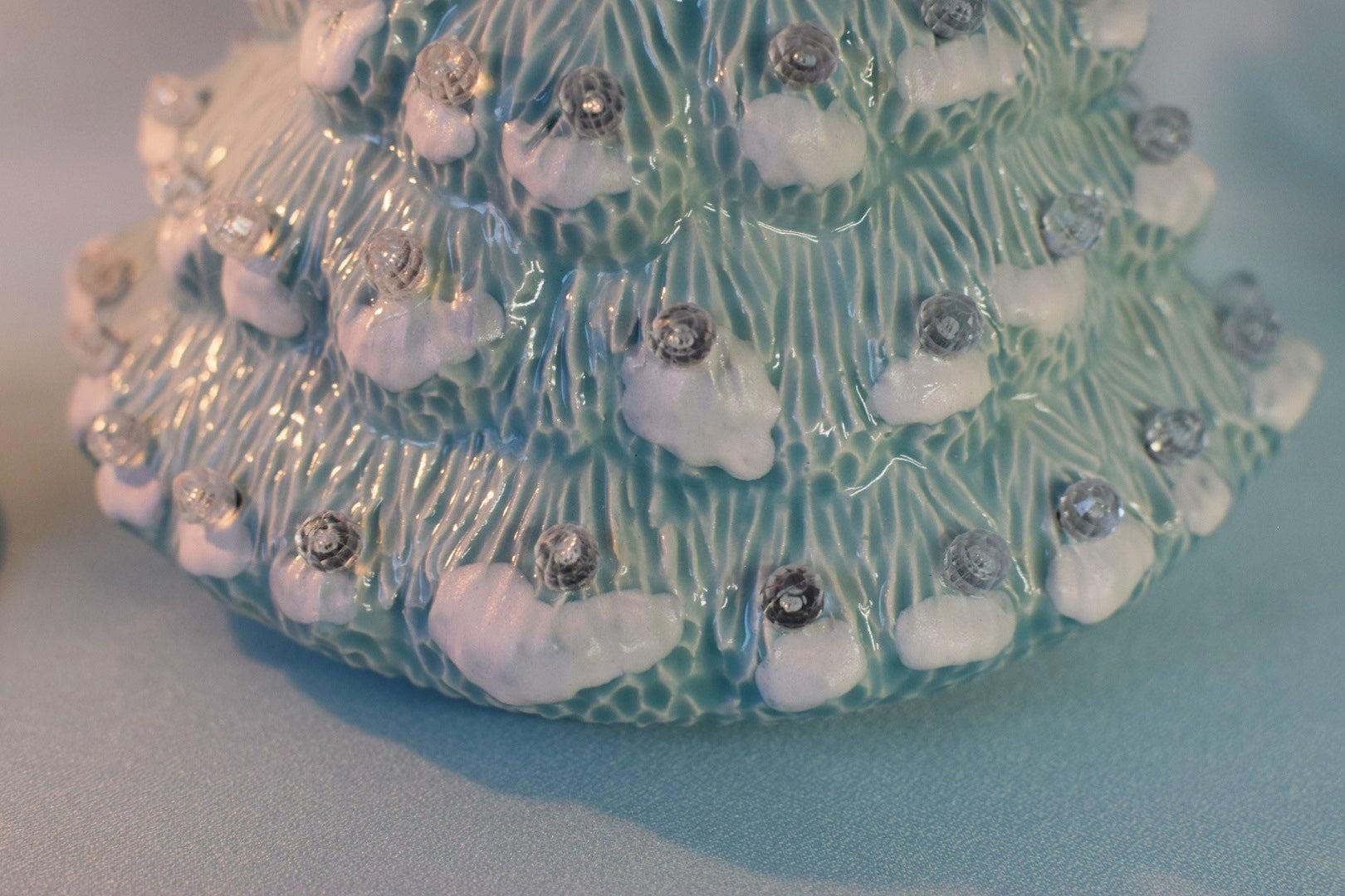 Ceramic Christmas Tree | Snowy Fur Branches - Teresa&#39;s Ceramics
