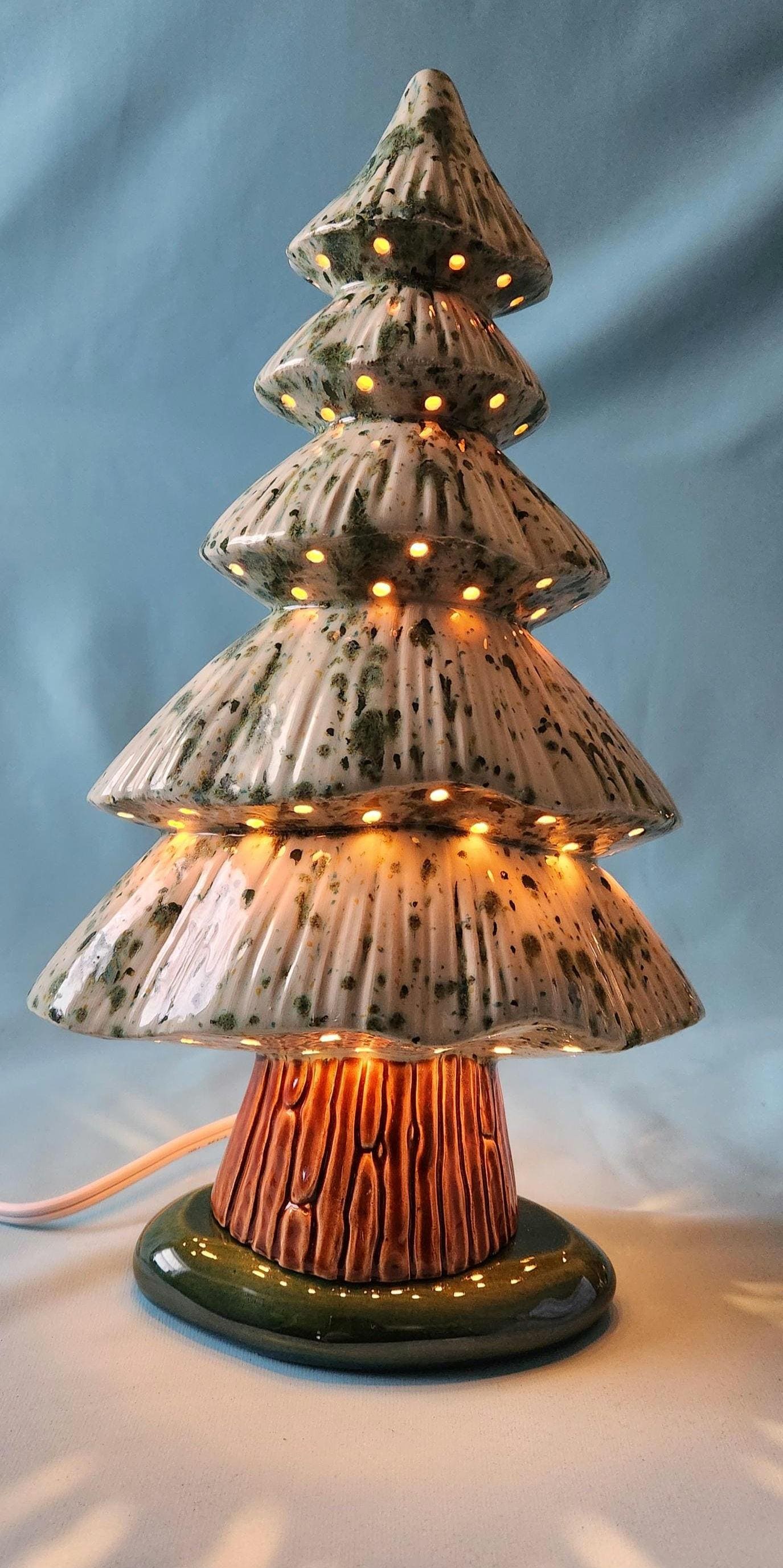RESERVED For Karen - Enchanting Illuminated Woodland Accent Tree with Night Creatures - Woodland Critter Forest Decor