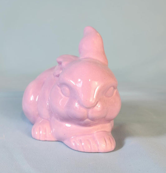 Glazed Sea Glass Bunny | Modern Ceramic Rabbit | Woodland Easter Bunny - Teresa's Ceramics