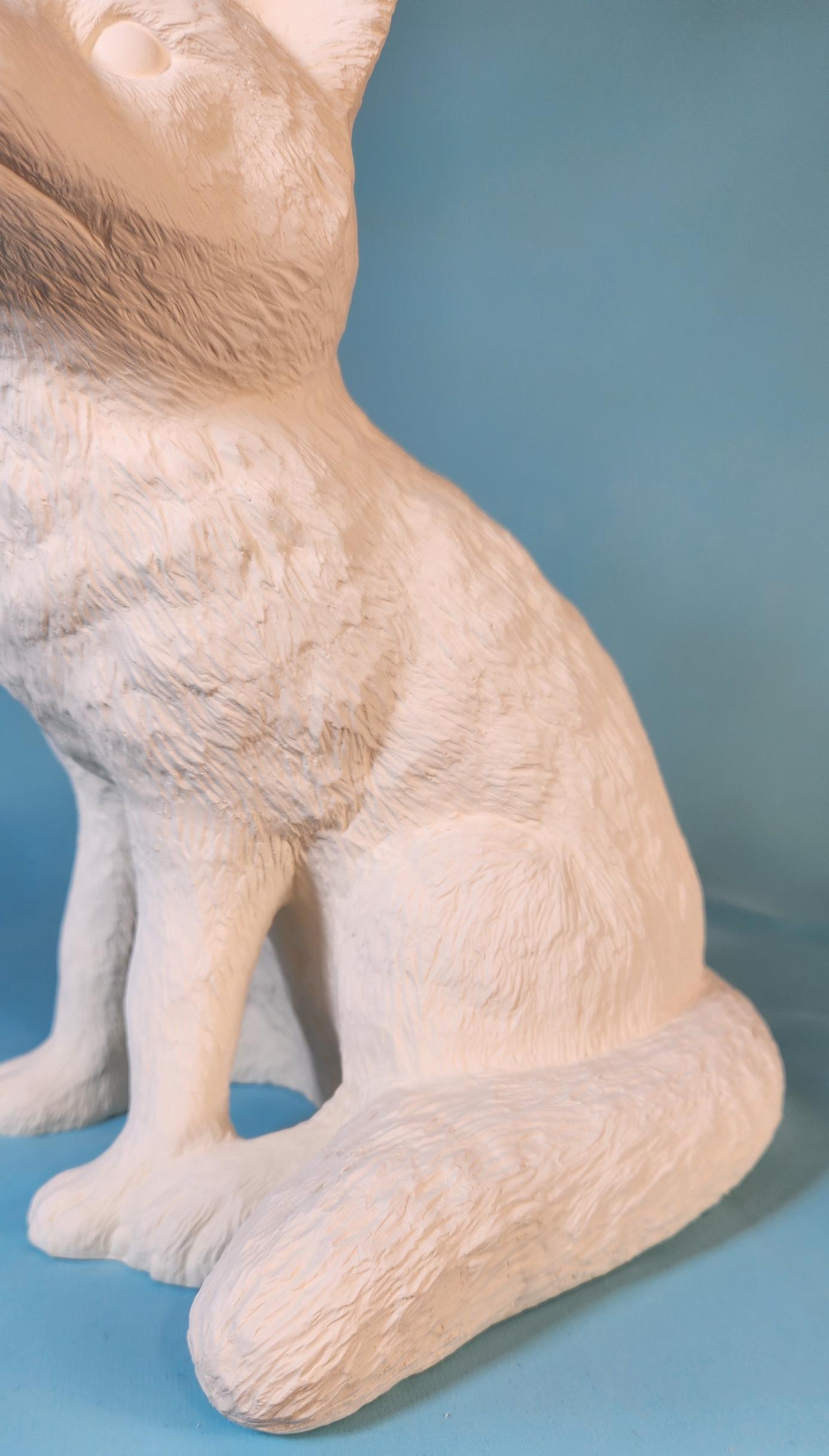 DIY Paintable Ceramic Woodland Fox Figurines - Craft Project for Home Decor & Art Enthusiasts