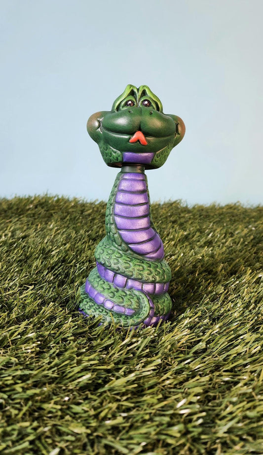 Colorful Bobblehead Snake Statue: Unique Nursery Decor, Baby Shower Gift, Teacher Present, Zoo Themed Room