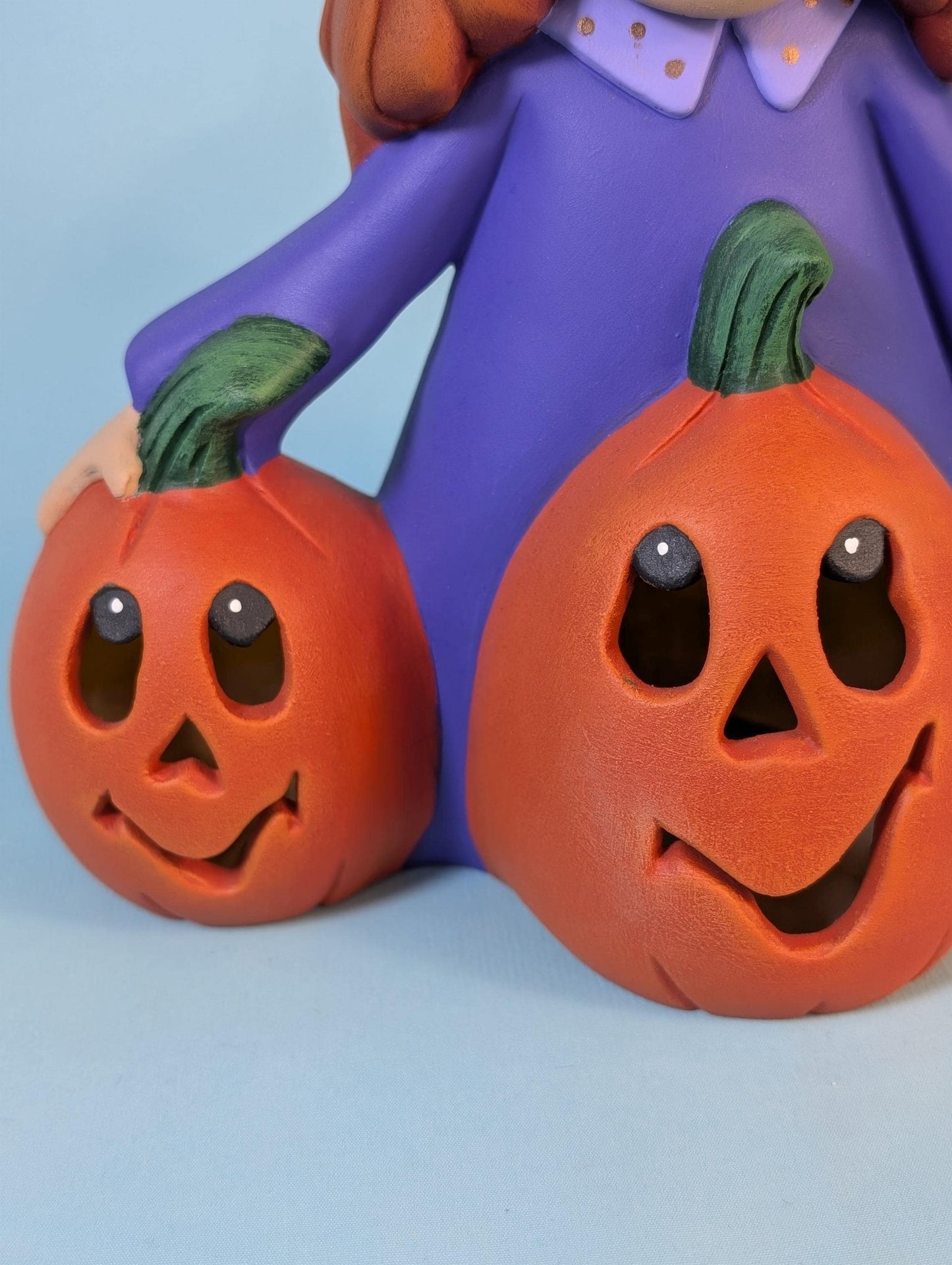 Illuminated Halloween Pumpkin Witch Decoration: Spooky Cute Light-Up Decor for Festive Ambiance