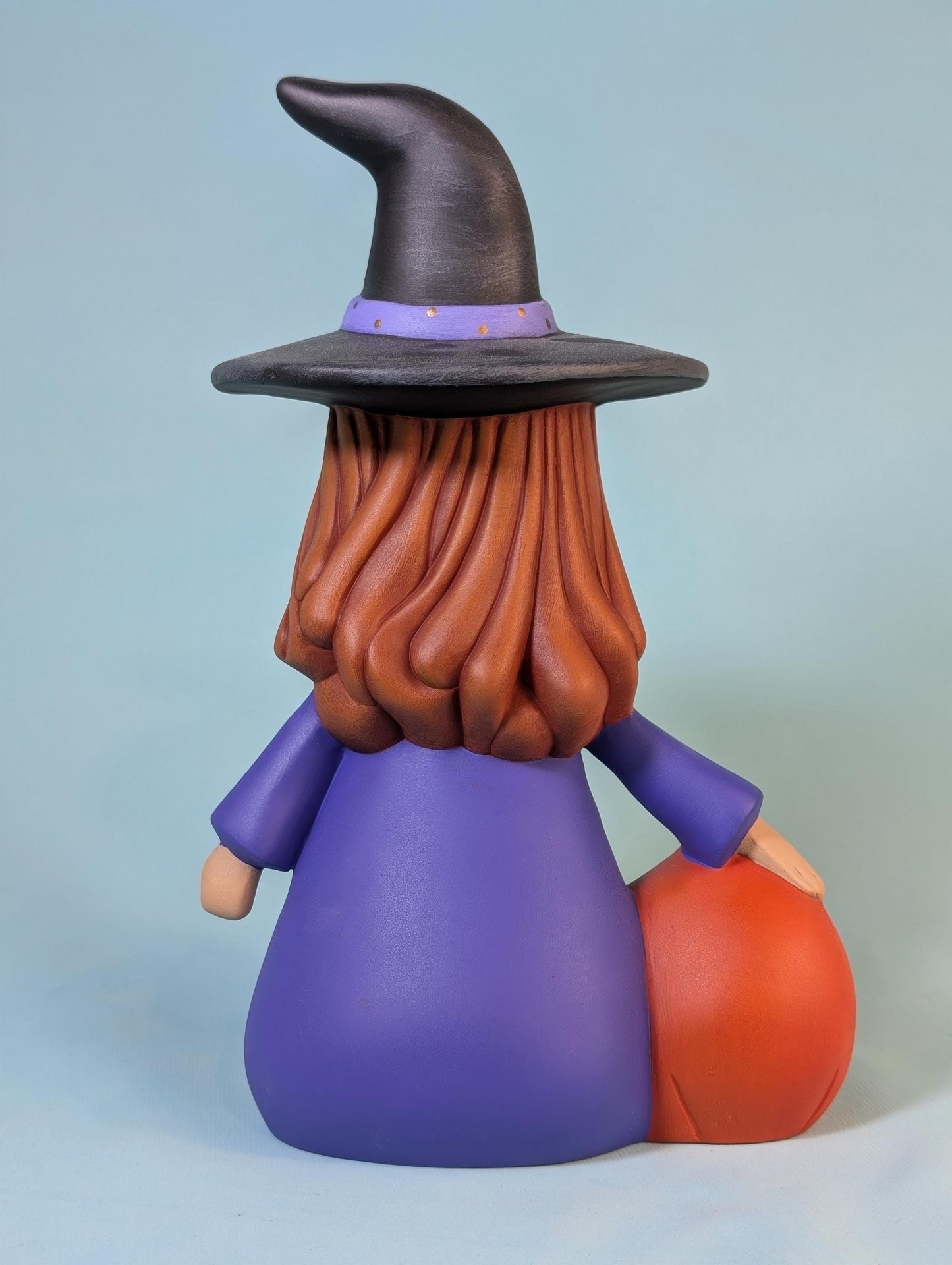 Illuminated Halloween Pumpkin Witch Decoration: Spooky Cute Light-Up Decor for Festive Ambiance