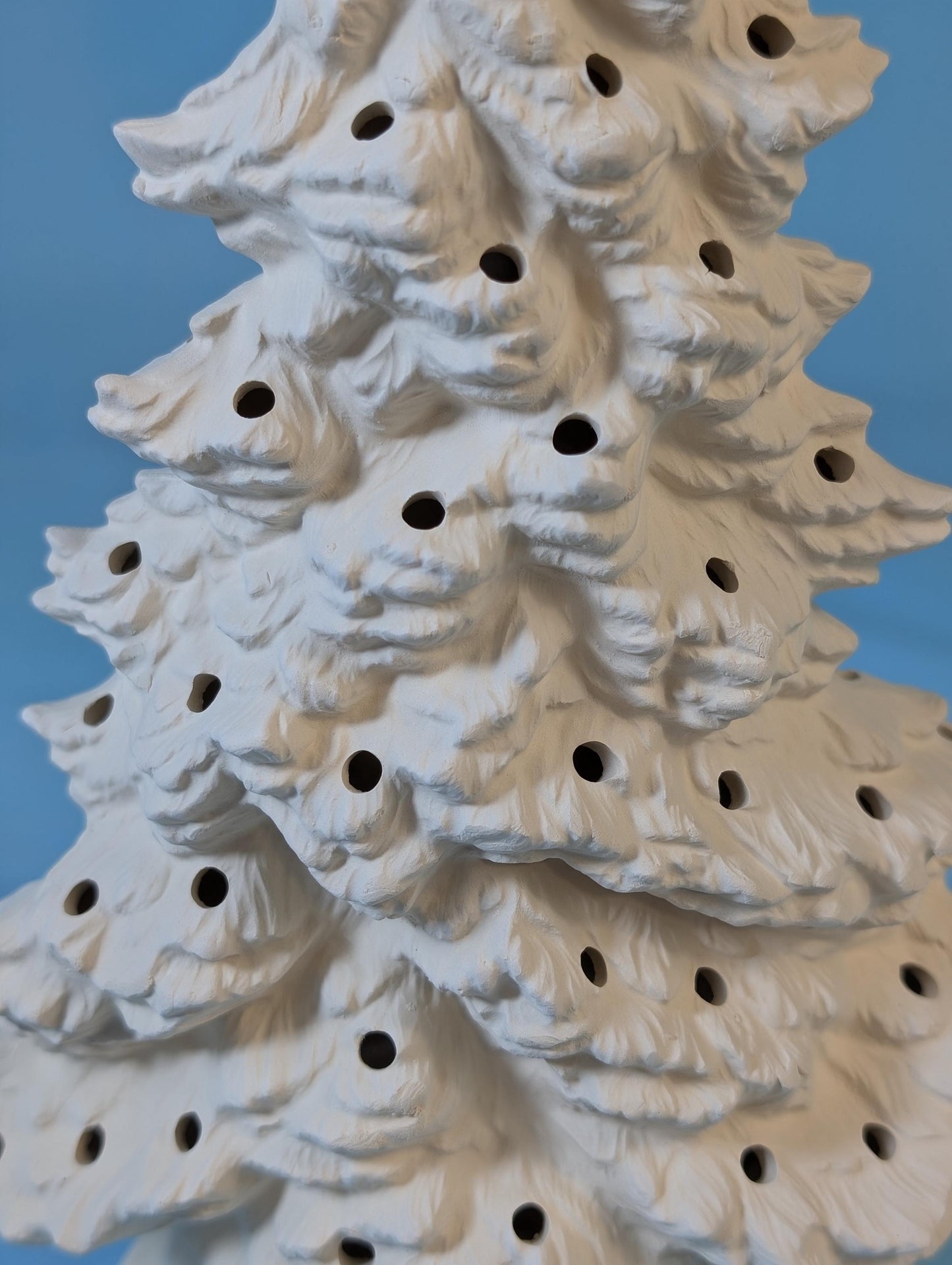 9.75 inch Tampa Bay Ceramic Christmas Tree - Multicolor Lights Low Profile Bluegrass Holiday Decoration