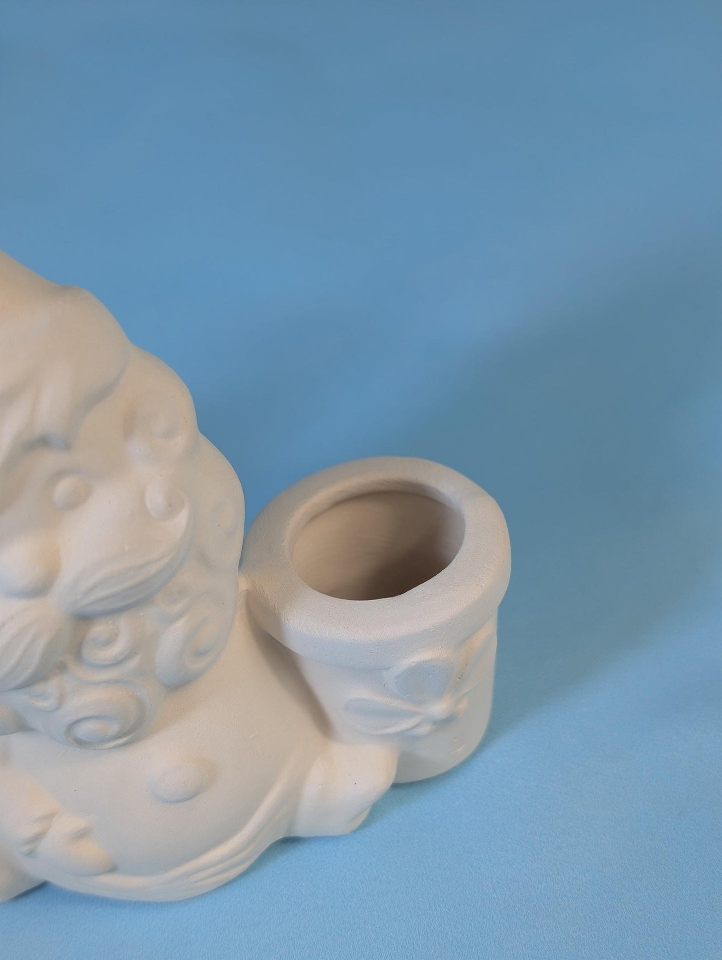 Adorable DIY Santa Claus Candle Holders - Paintable Christmas Decor Set for Festive Crafting