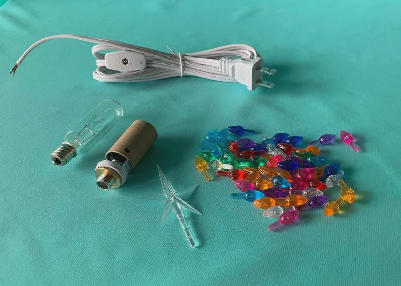 DIY Ceramic Christmas Tree Kit: 15-inch Unpainted Bisque Tabletop Decoration for Holiday Crafting