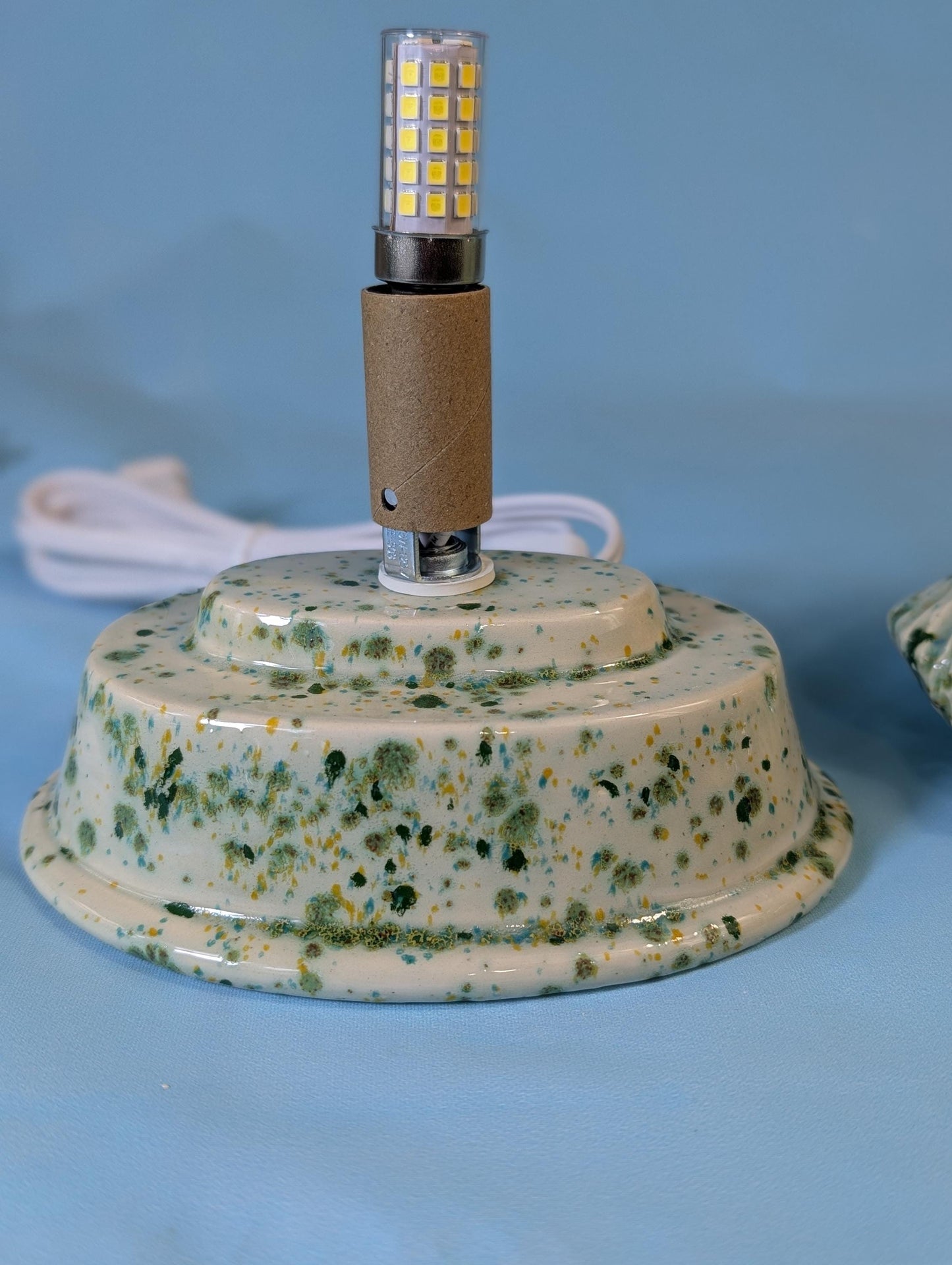 Festive Crystal Glazed Puppy Dog Trees - Holiday Ceramic Decorations Winter Display