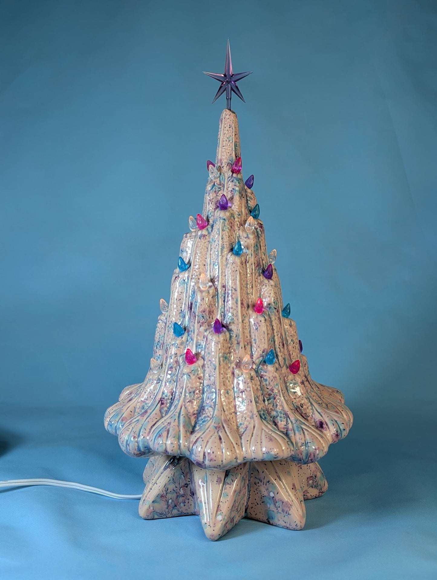 Enchanting Pink Illuminated Fairy Pixie Lava Tree - Large Magical Woodland Decor, Ready to Ship