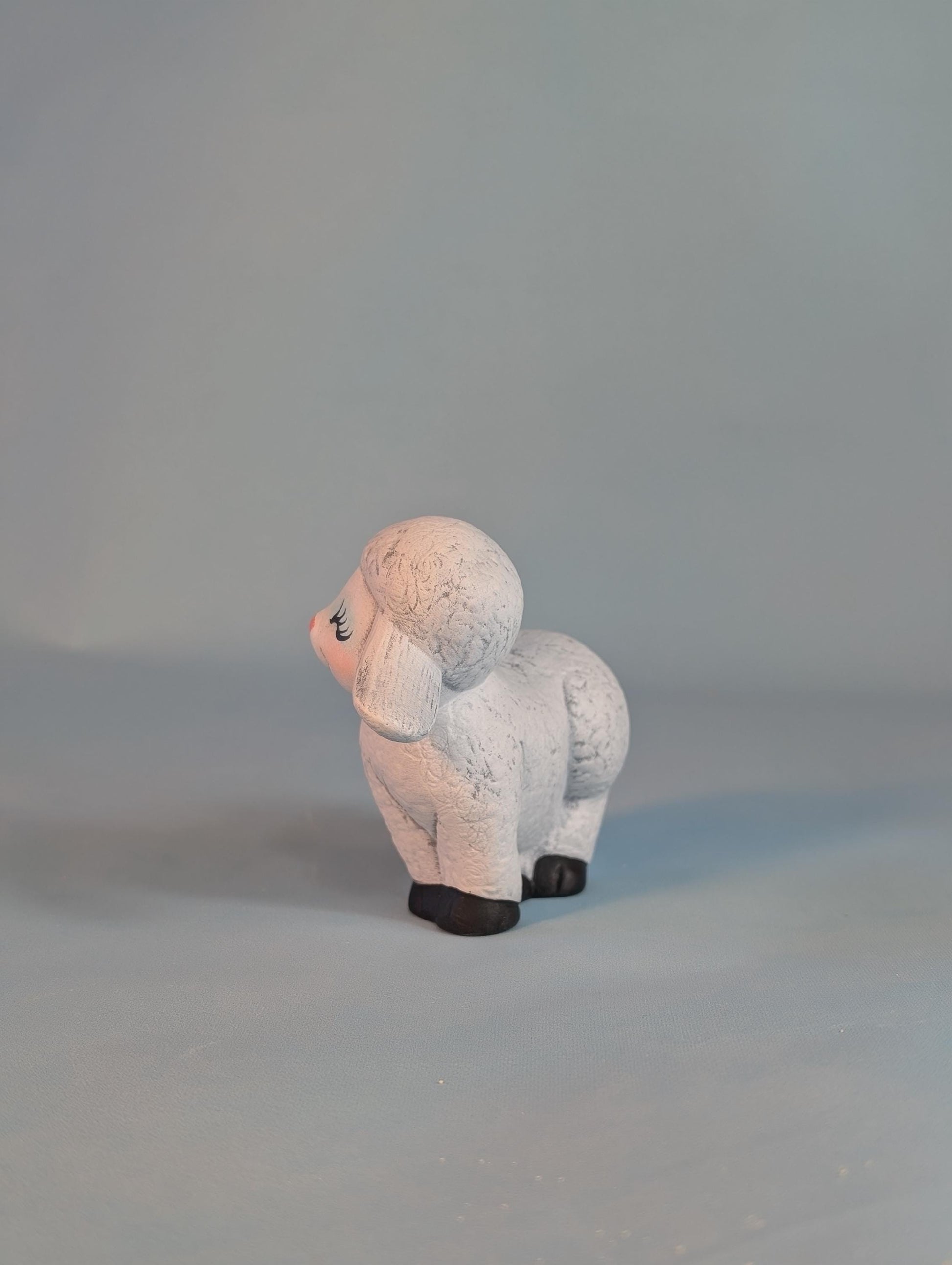 Ceramic Lambs - Set of 3  Spring lambs - baby sheep- cute little lamb-Easter lamb-sheep nic nac-Easter gift - Teresa's Ceramics