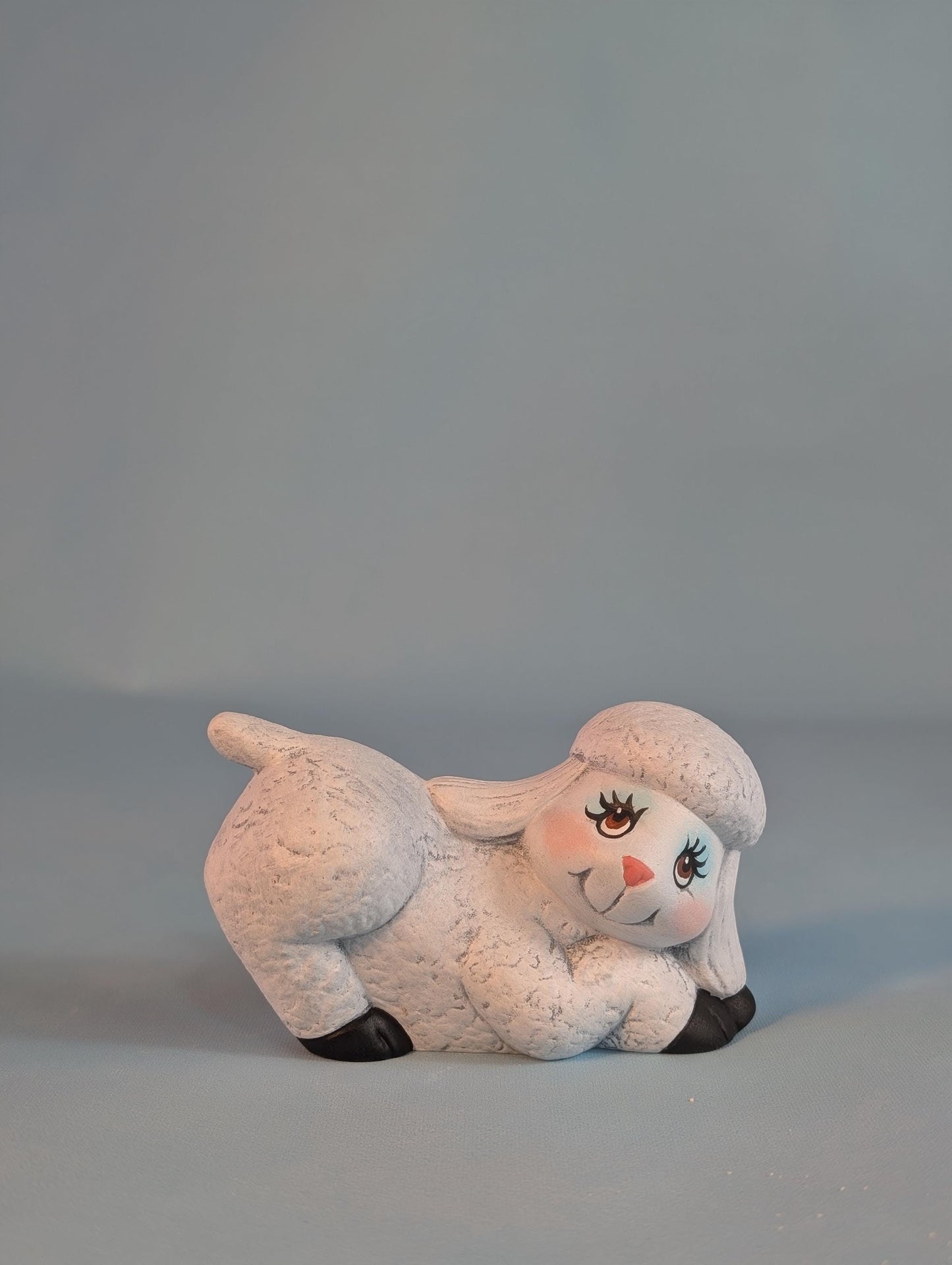 Ceramic Lambs - Set of 3  Spring lambs - baby sheep- cute little lamb-Easter lamb-sheep nic nac-Easter gift - Teresa's Ceramics