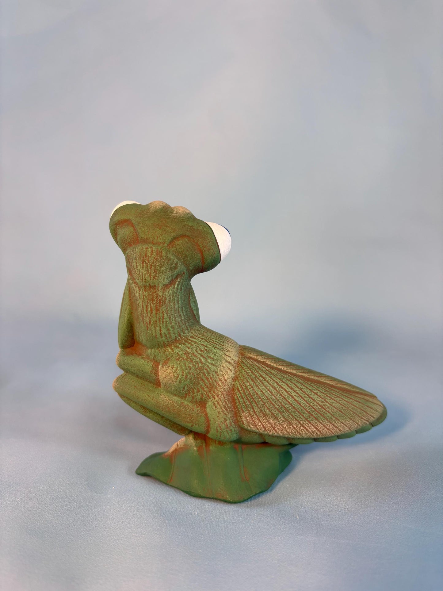 Handmade Ceramic Praying Mantis Sculpture | Unique Insect Art Decor | Entomology Gift for Nature Lovers | Collectible Mantis Figurine