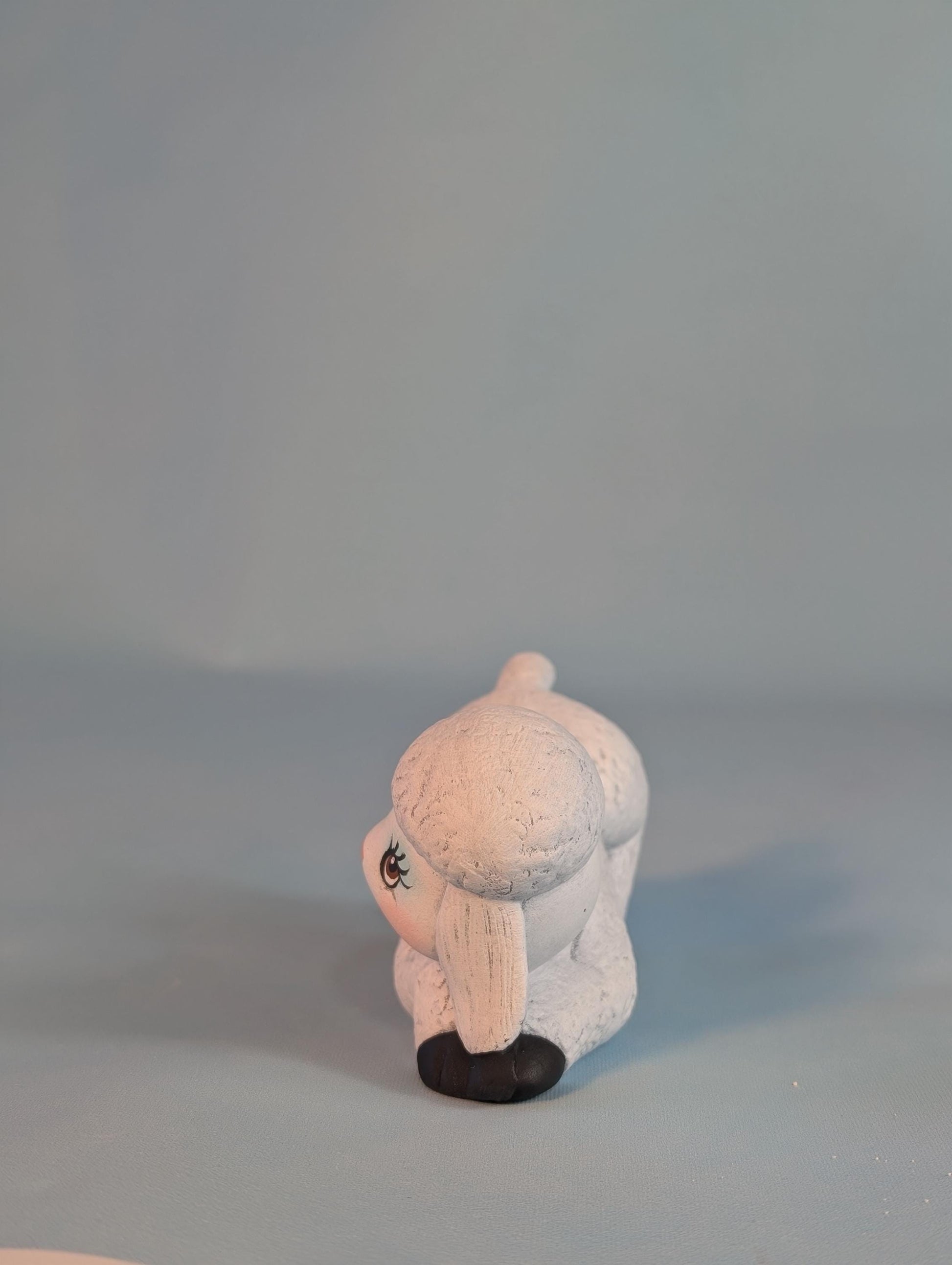 Ceramic Lambs - Set of 3  Spring lambs - baby sheep- cute little lamb-Easter lamb-sheep nic nac-Easter gift - Teresa's Ceramics