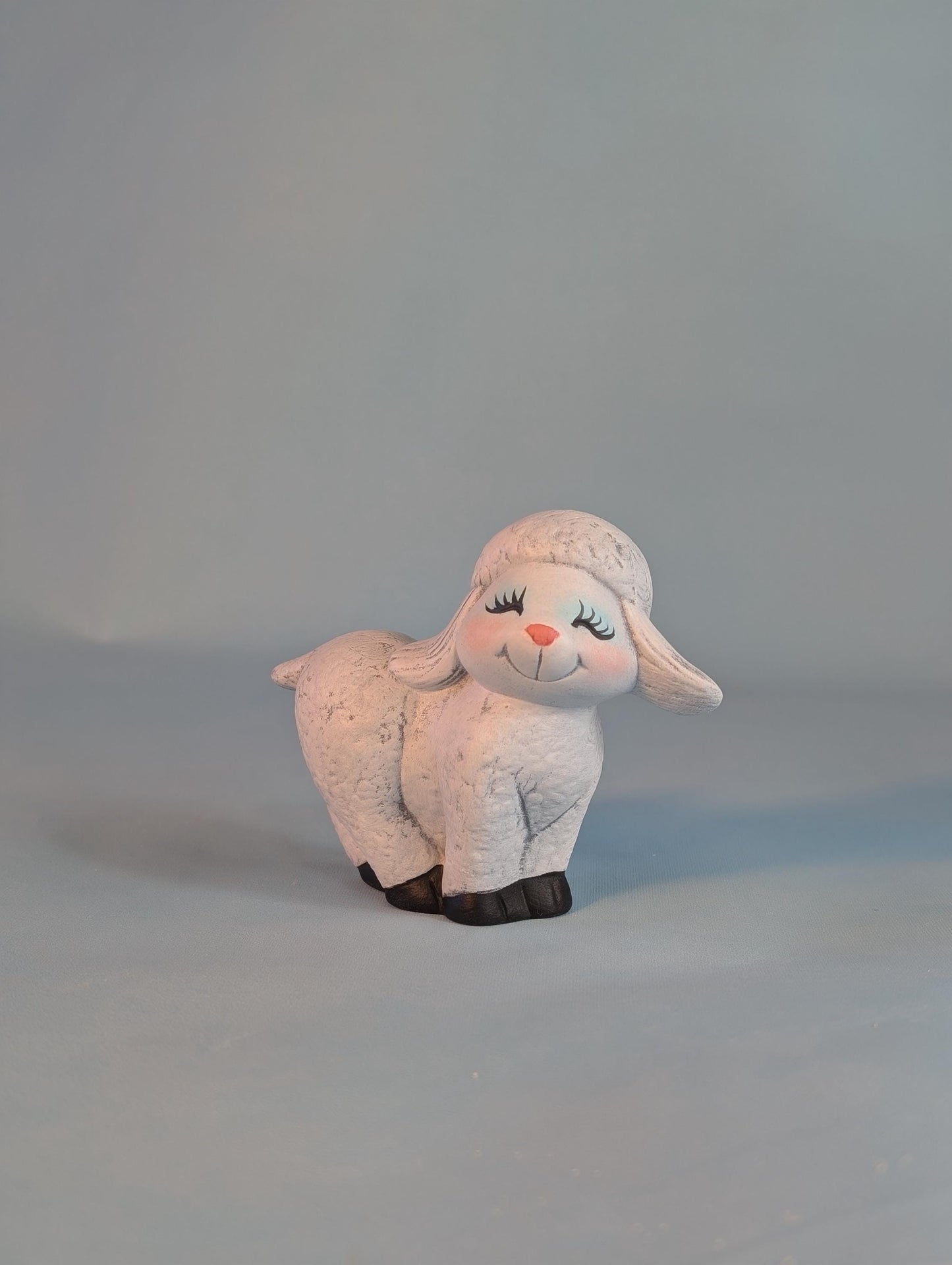 Ceramic Lambs - Set of 3  Spring lambs - baby sheep- cute little lamb-Easter lamb-sheep nic nac-Easter gift - Teresa's Ceramics