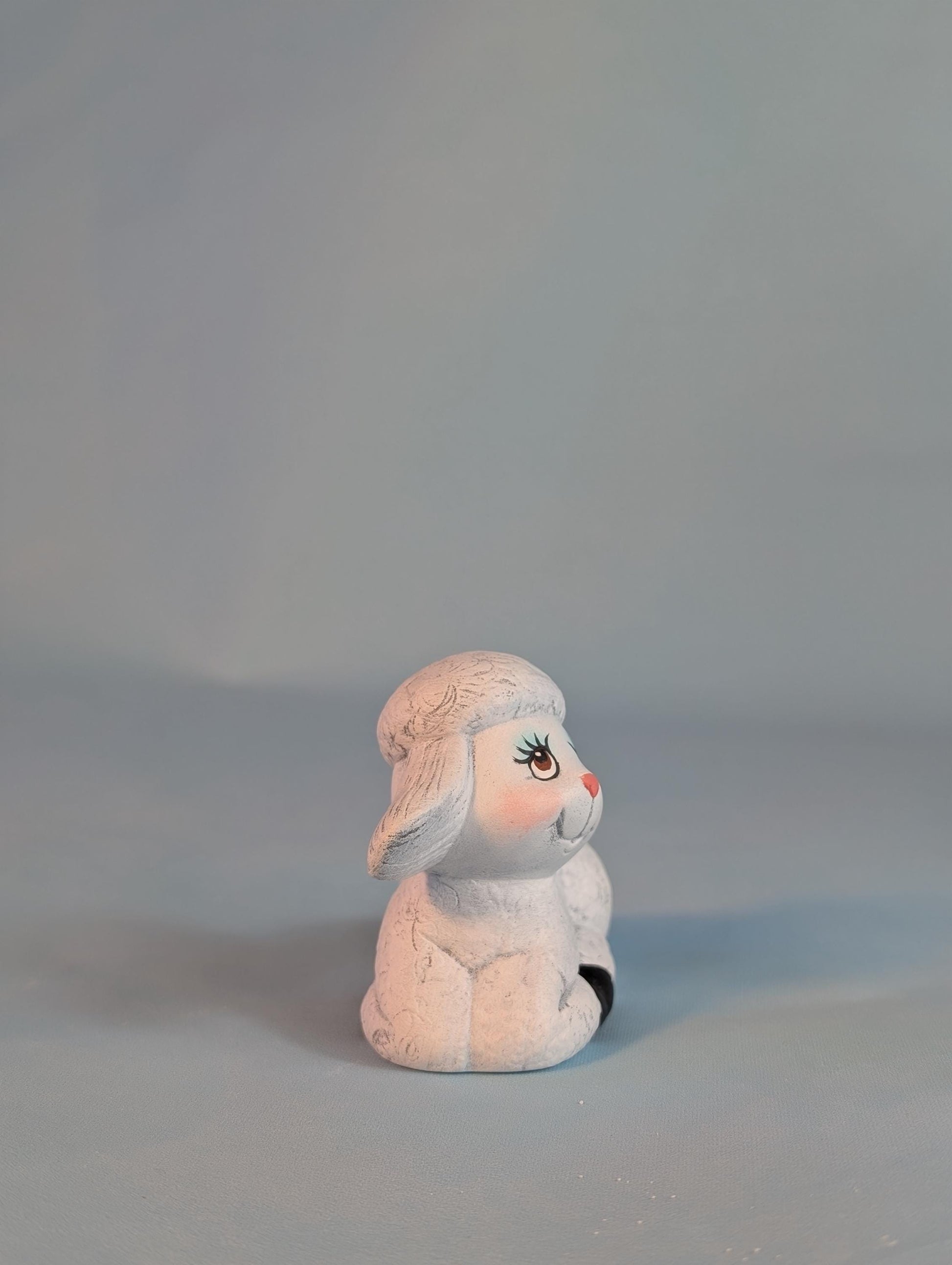 Ceramic Lambs - Set of 3  Spring lambs - baby sheep- cute little lamb-Easter lamb-sheep nic nac-Easter gift - Teresa's Ceramics