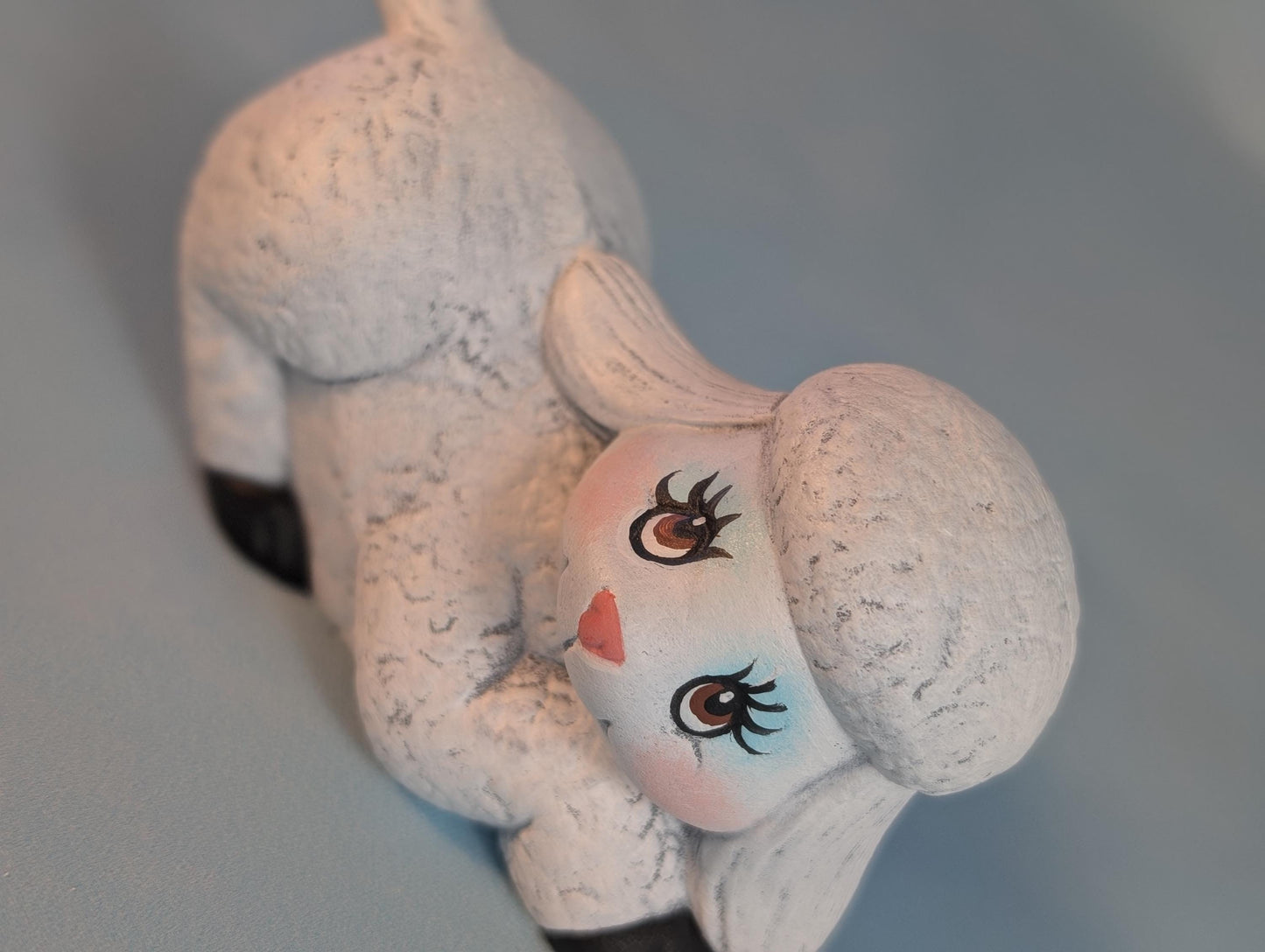 Ceramic Lambs - Set of 3  Spring lambs - baby sheep- cute little lamb-Easter lamb-sheep nic nac-Easter gift - Teresa's Ceramics