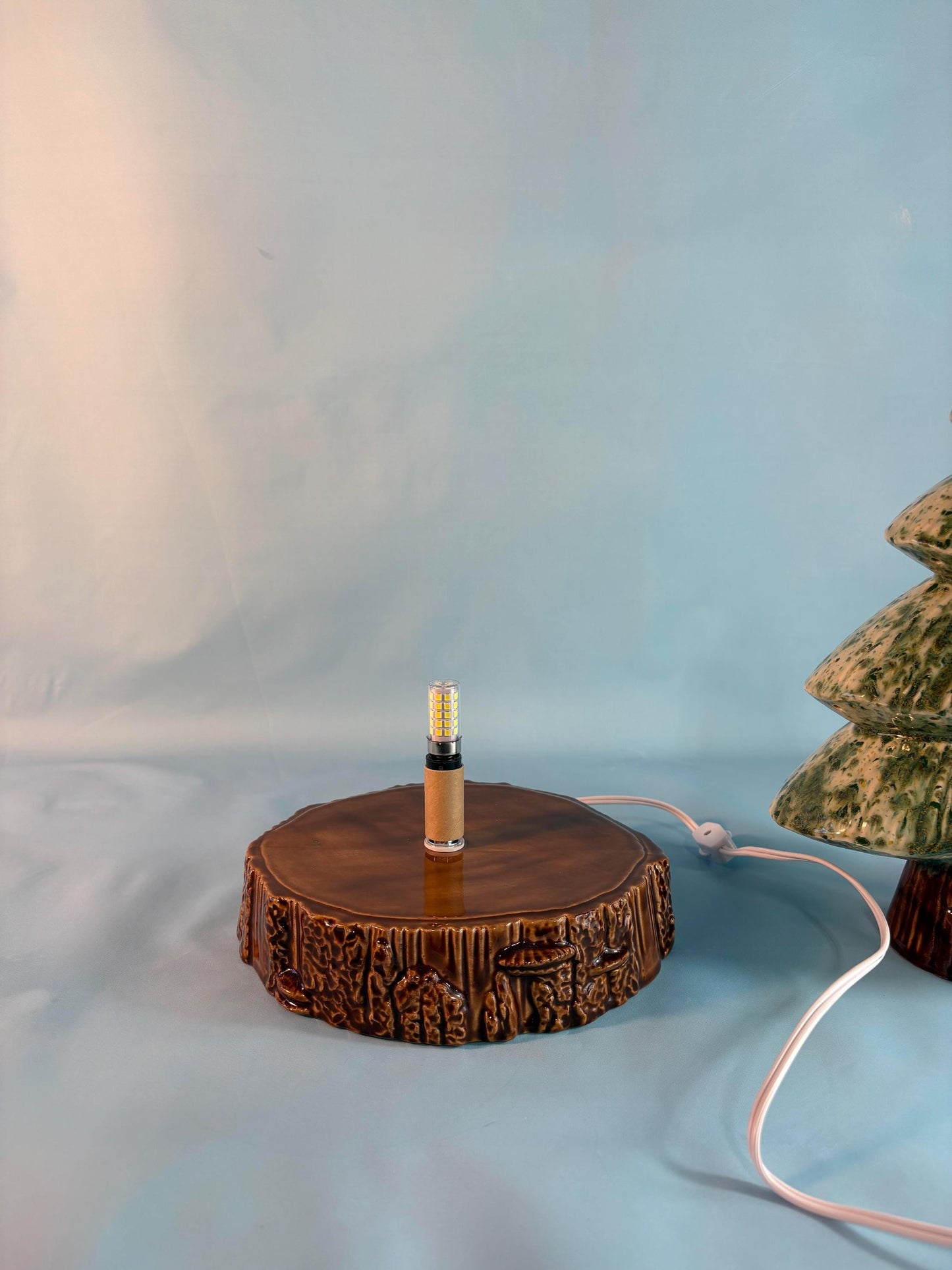 Enchanting Illuminated Woodland Accent Tree with Night Creatures - Woodland Critter Forest Decor