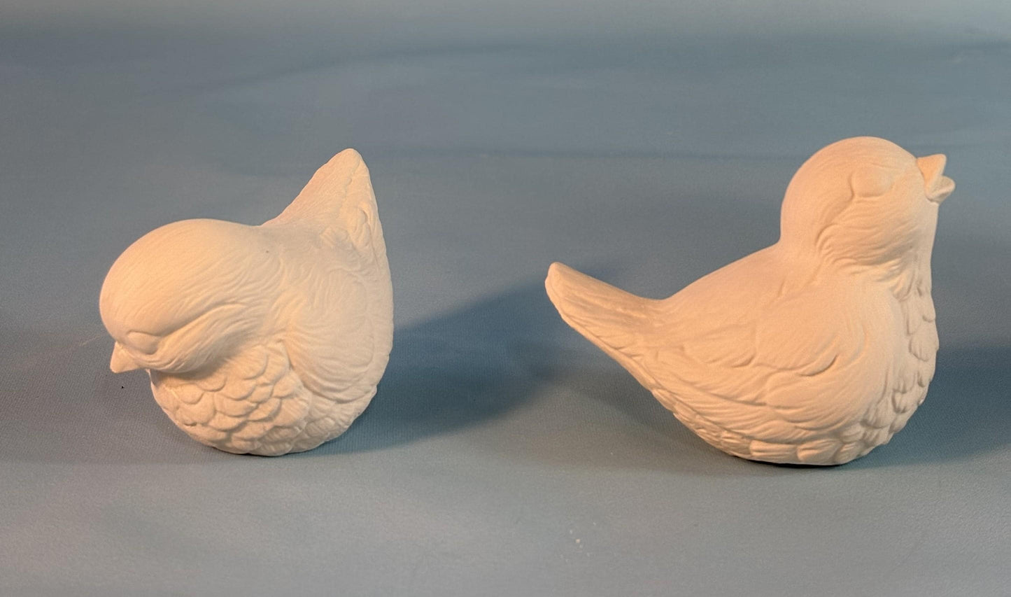 Bisque ready to paint Bird couple - Ceramic Project - Paint it yourself - DIY ceramics - Teresa's Ceramics