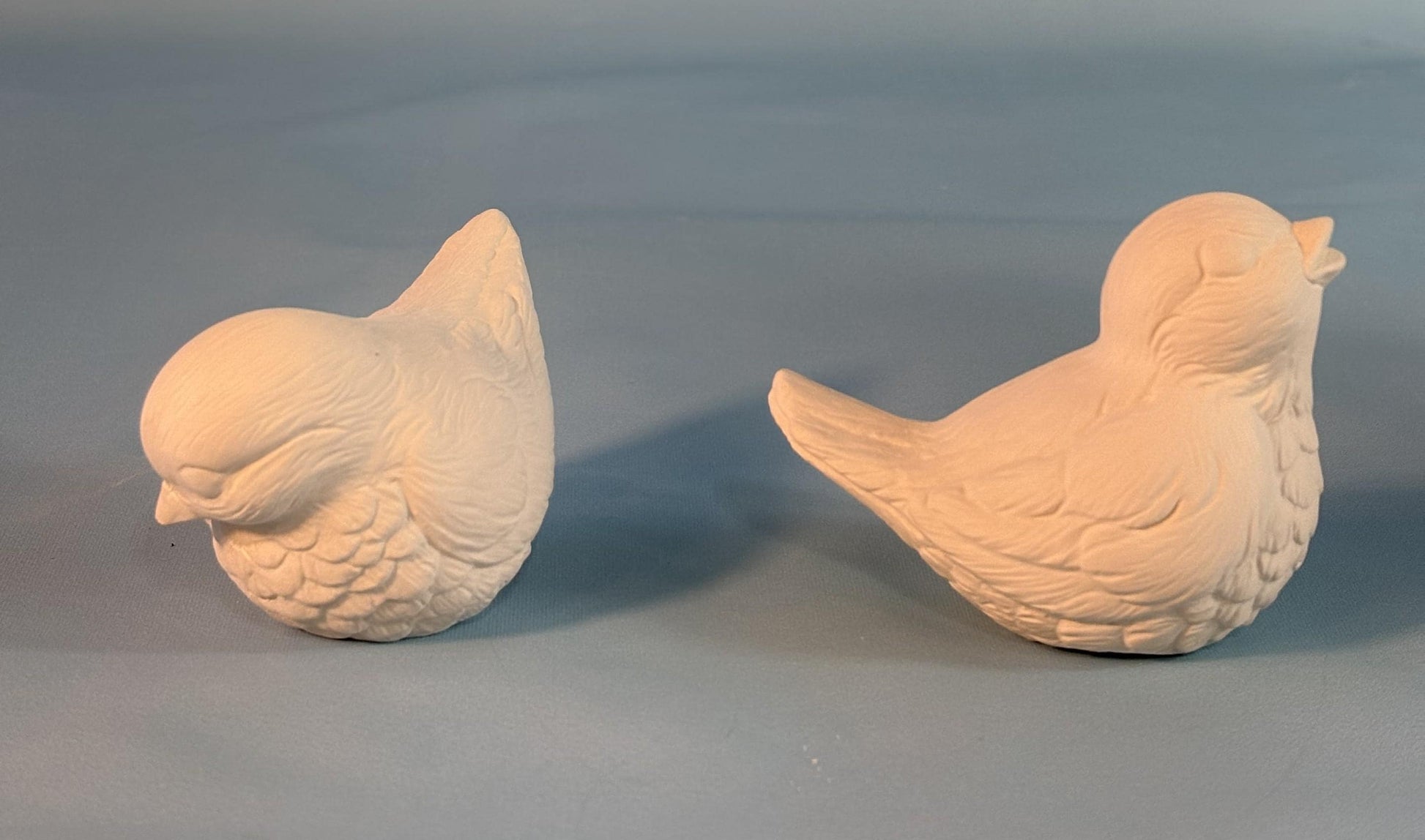 Bisque ready to paint Bird couple - Ceramic Project - Paint it yourself - DIY ceramics - Teresa's Ceramics