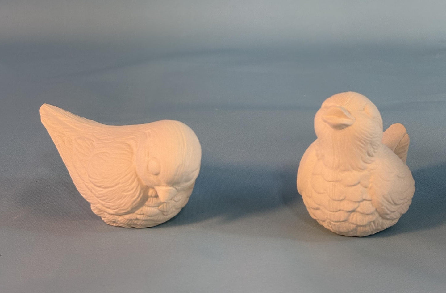 Bisque ready to paint Bird couple - Ceramic Project - Paint it yourself - DIY ceramics - Teresa's Ceramics