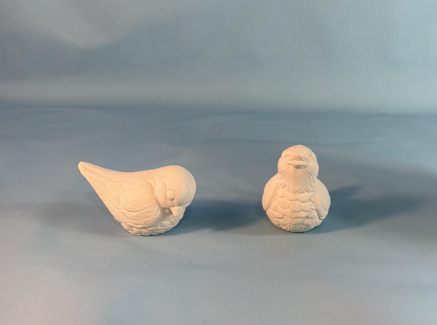 Bisque ready to paint Bird couple - Ceramic Project - Paint it yourself - DIY ceramics - Teresa's Ceramics