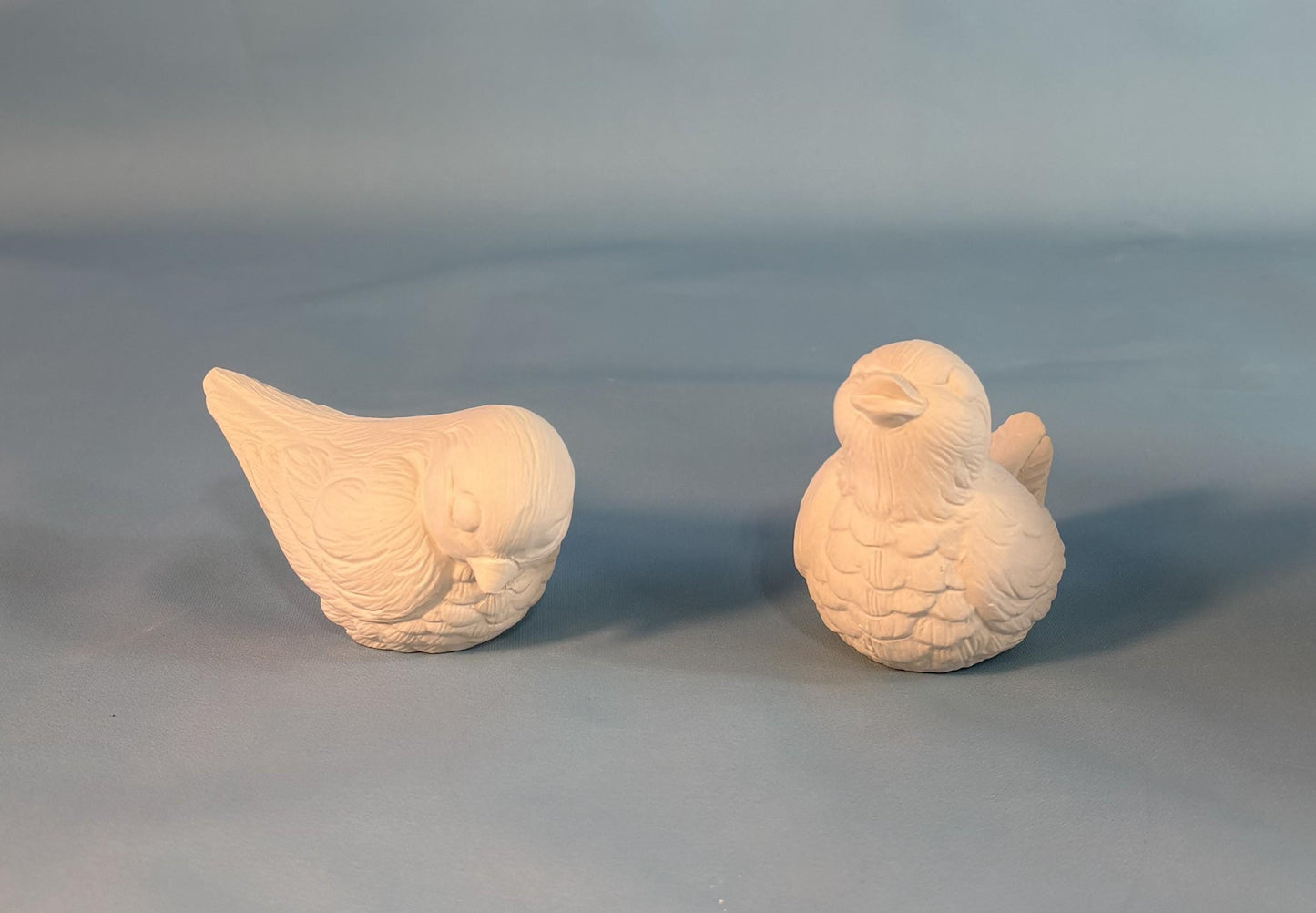 Bisque ready to paint Bird couple - Ceramic Project - Paint it yourself - DIY ceramics - Teresa's Ceramics