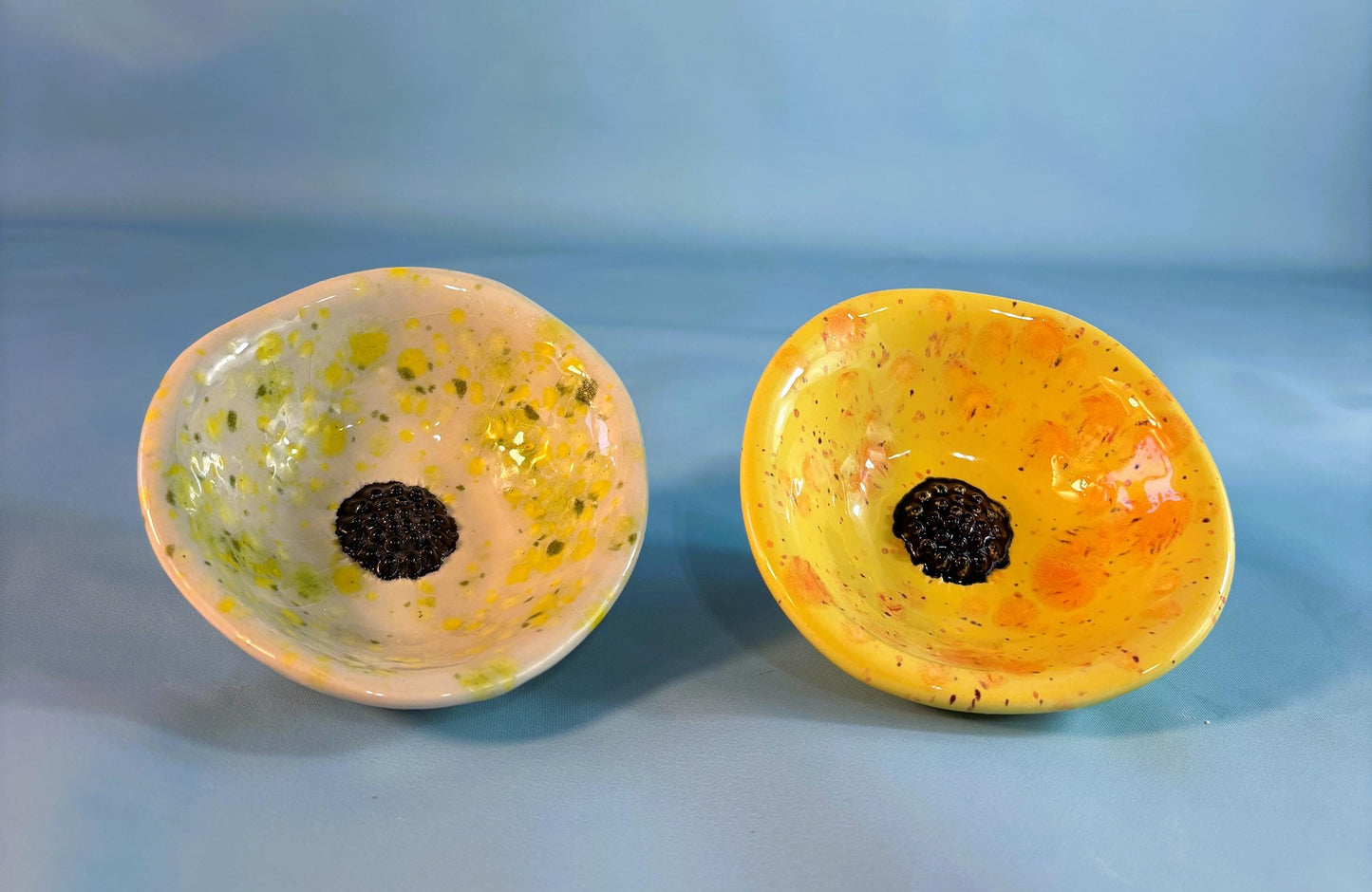 Bisque Bee cups - Bee pollinator watering station - DIY garden decor