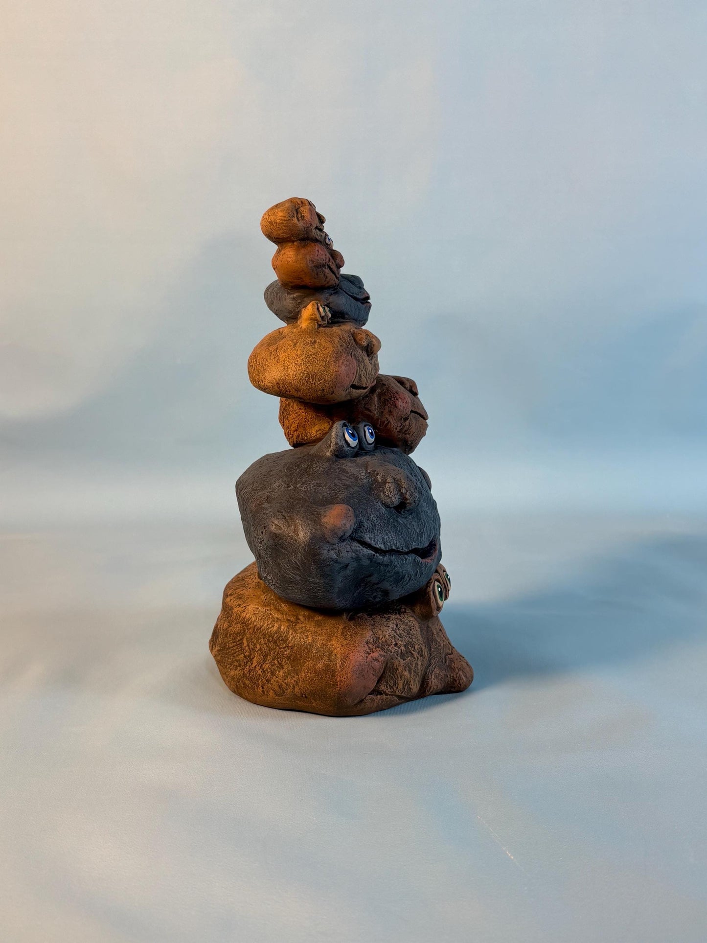 Stack of Stones - Yard Art - Garden Decor - Gifts under 25 - Outdoor decor - Rock Art - Stack of rocks - Pile of Pebbles - Gift for him - Teresa's Ceramics