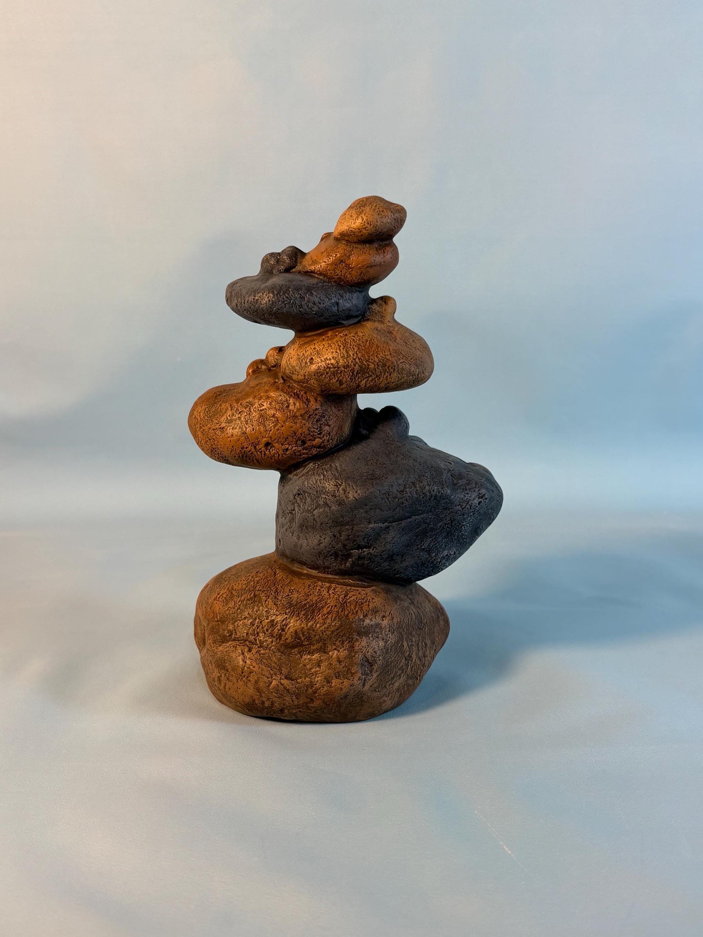 Stack of Stones - Yard Art - Garden Decor - Gifts under 25 - Outdoor decor - Rock Art - Stack of rocks - Pile of Pebbles - Gift for him - Teresa's Ceramics