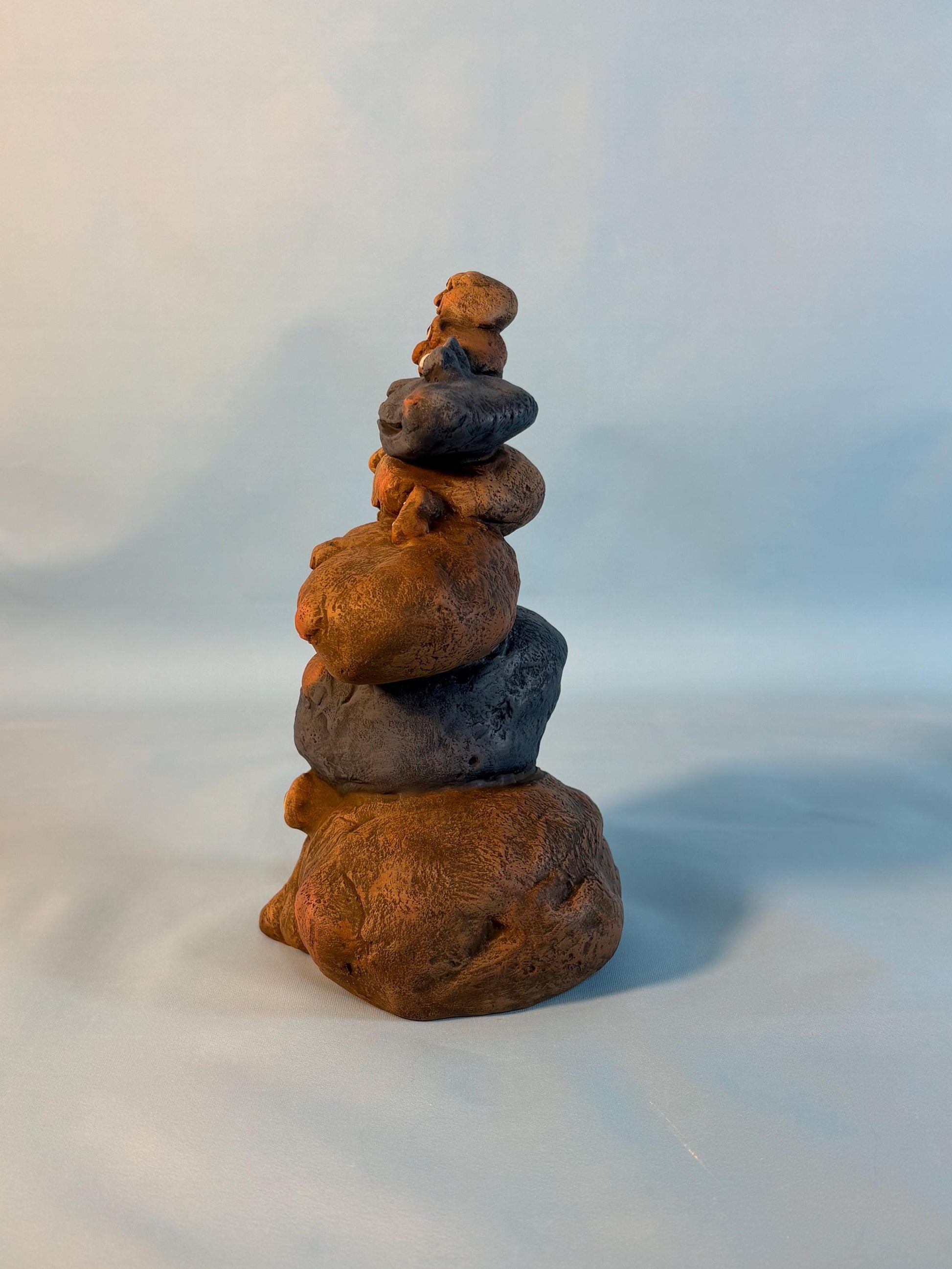 Stack of Stones - Yard Art - Garden Decor - Gifts under 25 - Outdoor decor - Rock Art - Stack of rocks - Pile of Pebbles - Gift for him - Teresa's Ceramics
