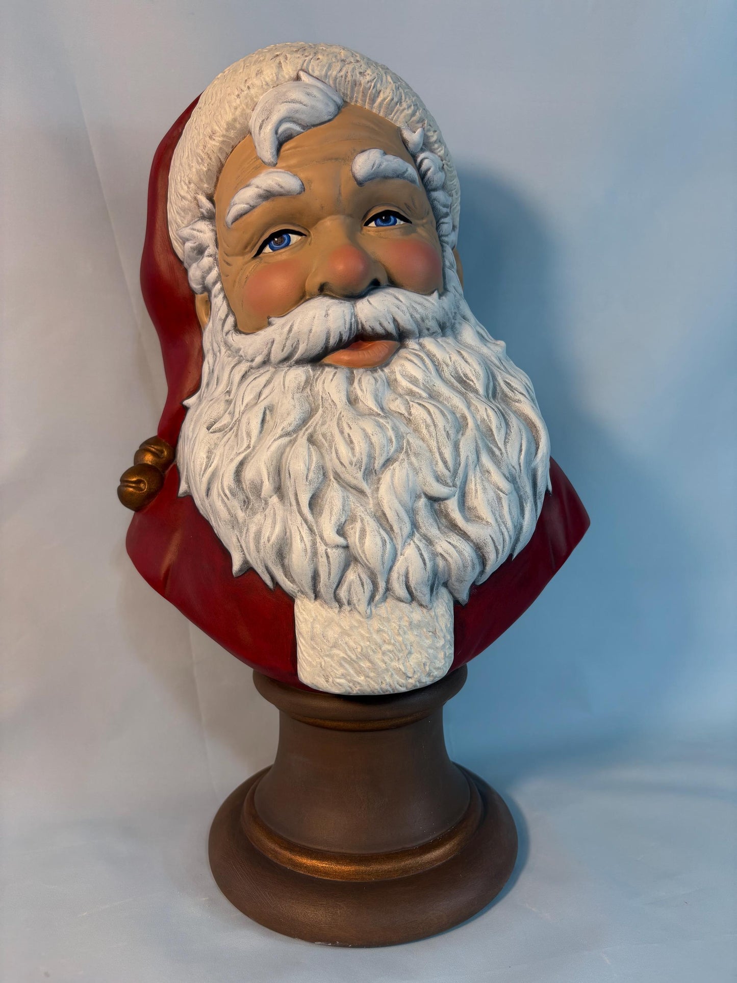 Beautiful Santa Bust Ceramic Decor