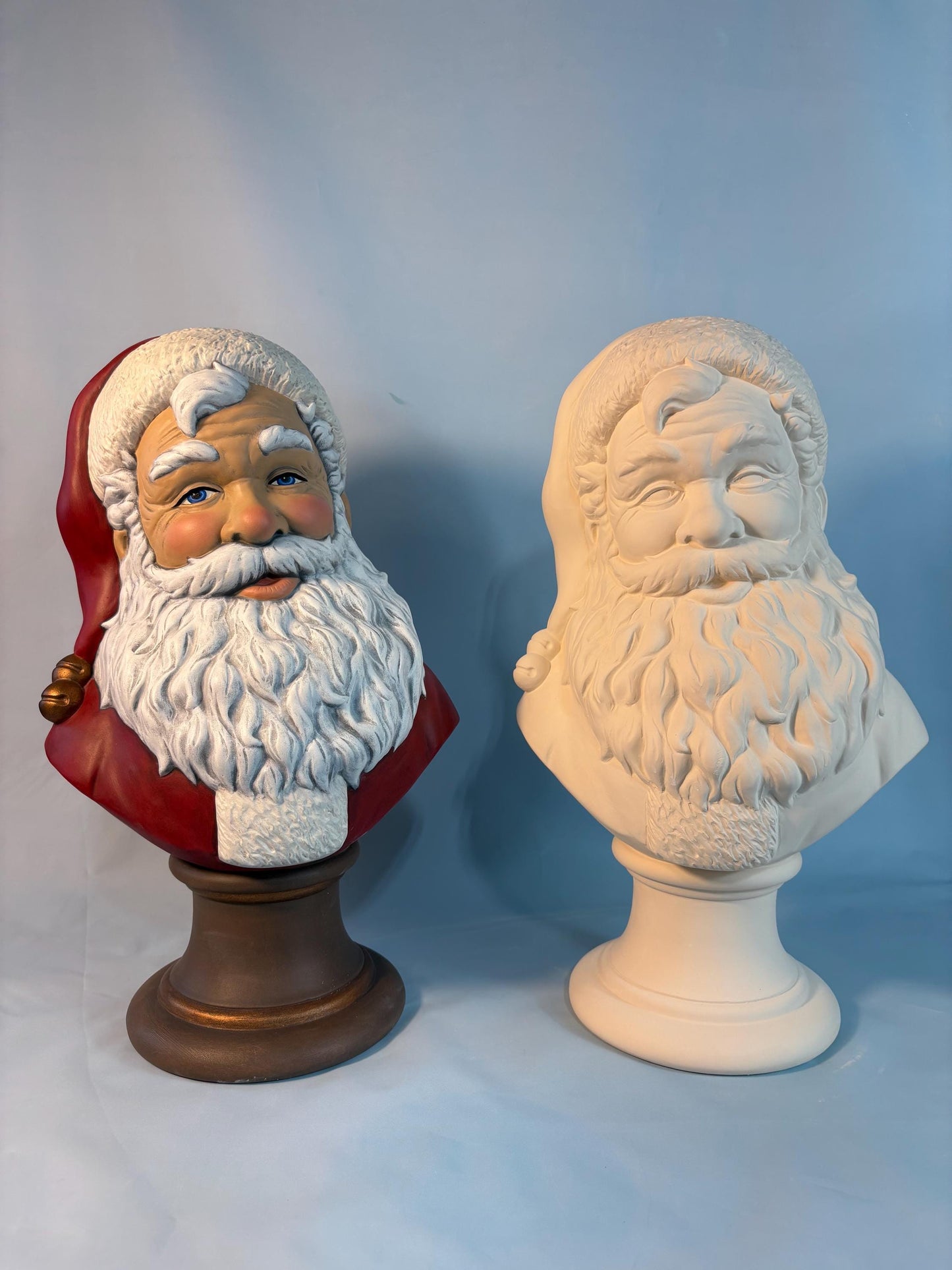 Beautiful Santa Bust Ceramic Decor