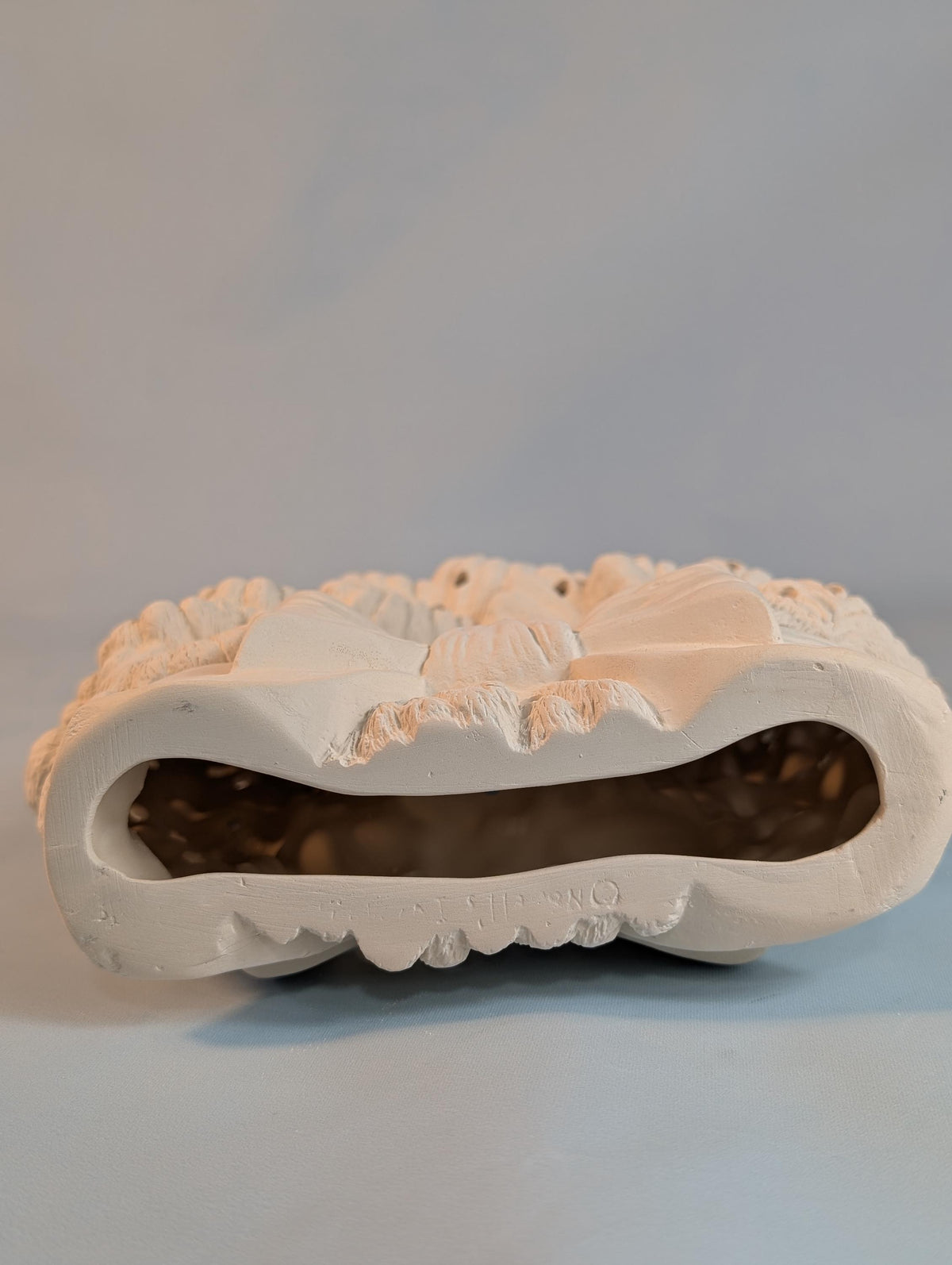 Unpainted 8 in Ceramic Wreath with Bow | DIY Light-Up Holiday Wreath Bisque | Christmas Paint Kit
