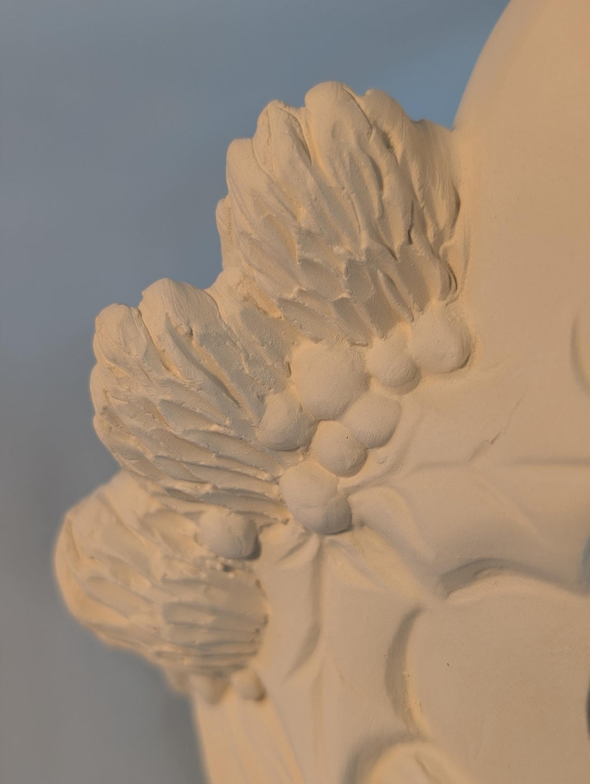 Unpainted 7 in Ceramic Santa Hat | DIY Light-Up Merry Christmas Bisque | Holiday Paint Kit