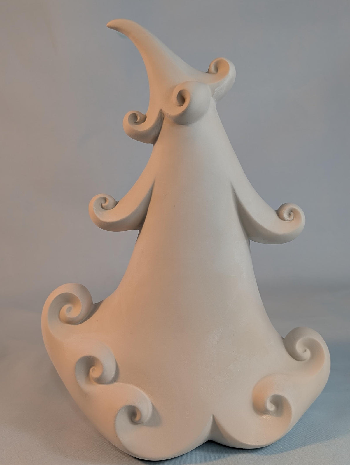 Unpainted 11 in Ceramic Mayco Jolly Tree | Whimsical DIY Christmas Tree Bisque | Holiday Paint Kit