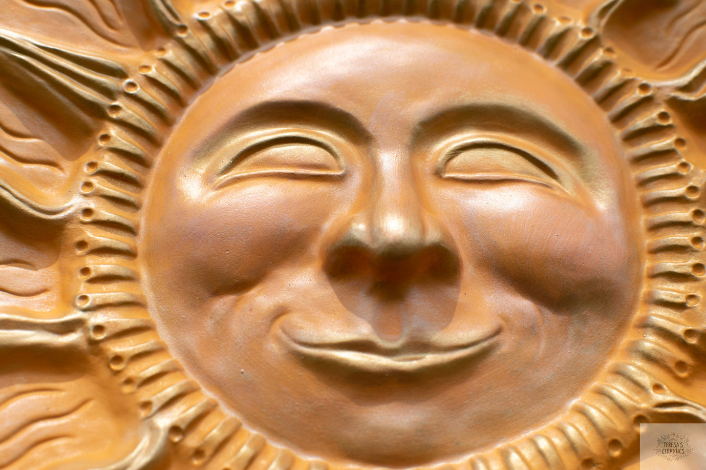 Vintage Boho Sun | Sunny Door Hanger | Sun Wall Art | Ceramic Garden Plaque