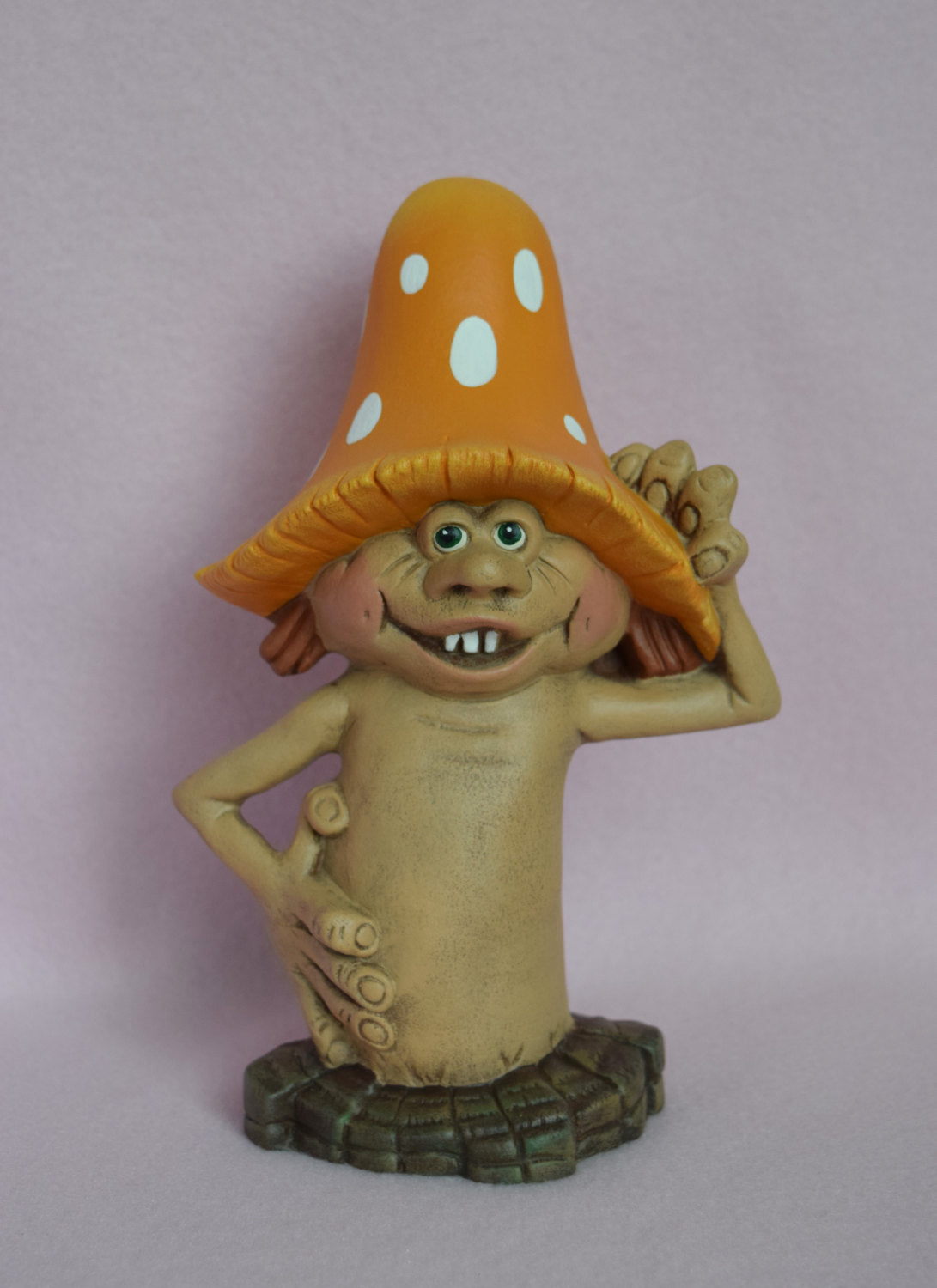 Goofy Mushroom Man | Garden Statue