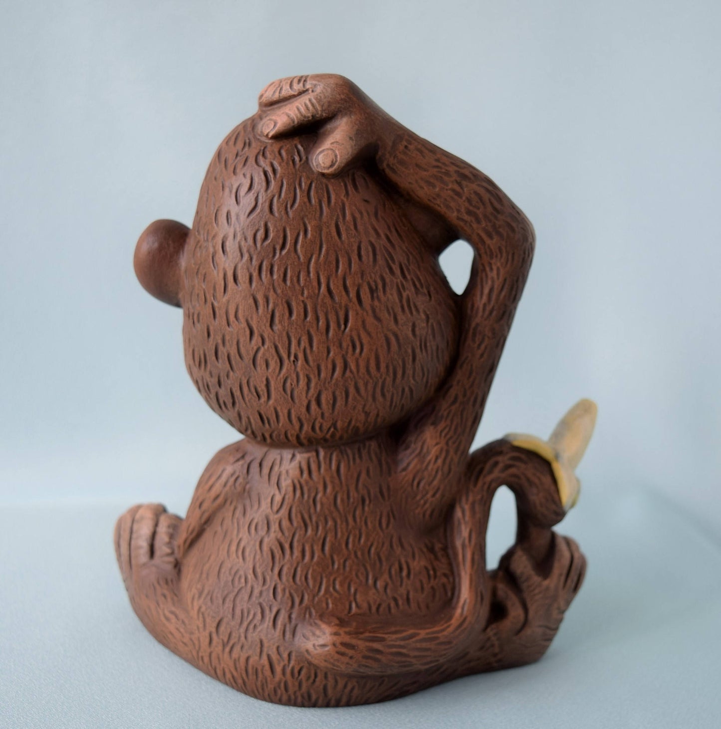 Monkey - Figurine - Ceramic - Nursery Decor - Ape - Chimpanzee - Jungle - baby Shower - Birthday - Collectible - Gift for Kids - Safari