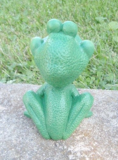 Bobble Head Ceramic Frog