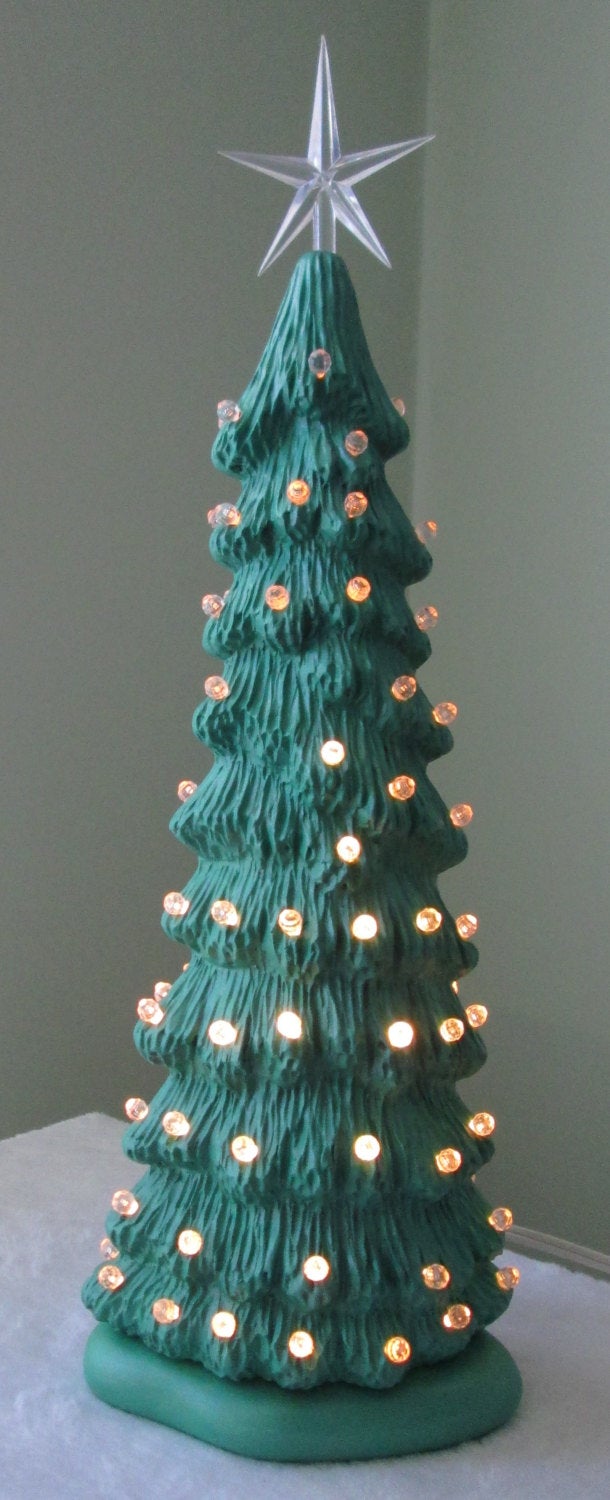 Ceramic Matte Christmas Tree 13"